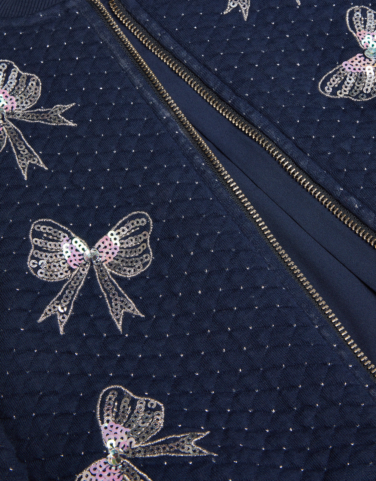 JAKNA - BOW SEQUIN BOMBER