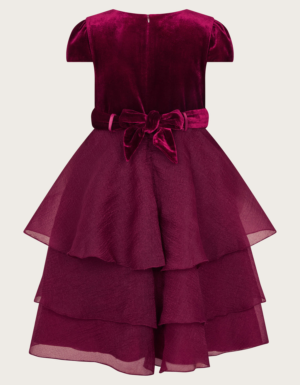 HALJINA - MABEL EMB VELVET RUFFLE D