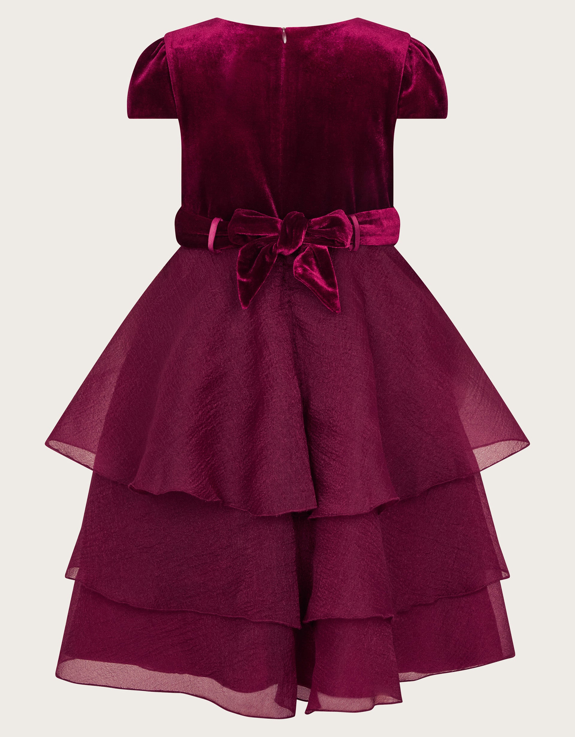 HALJINA - MABEL EMB VELVET RUFFLE D
