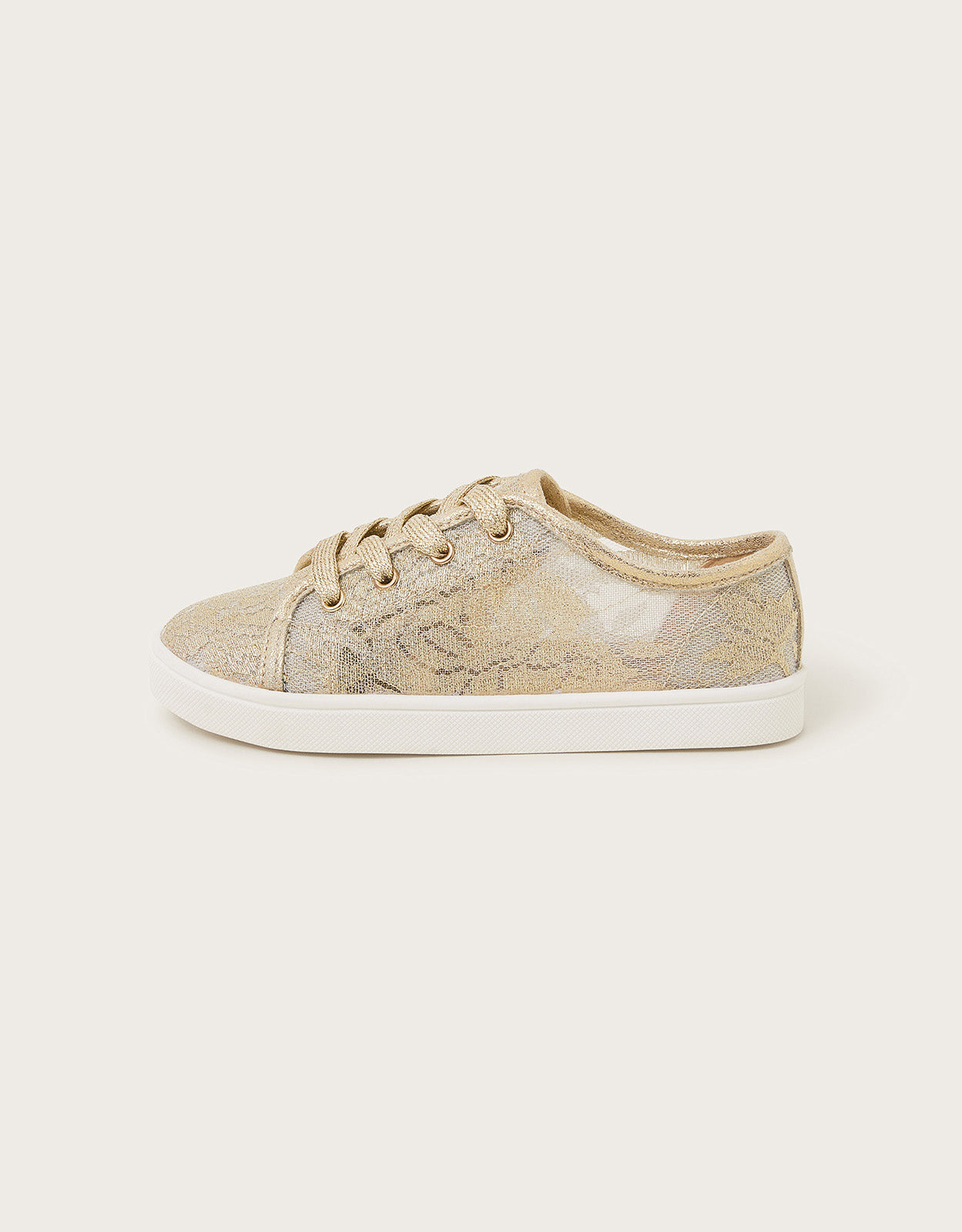 PATIKE - GOLD SPARKLE LACE TRAINER