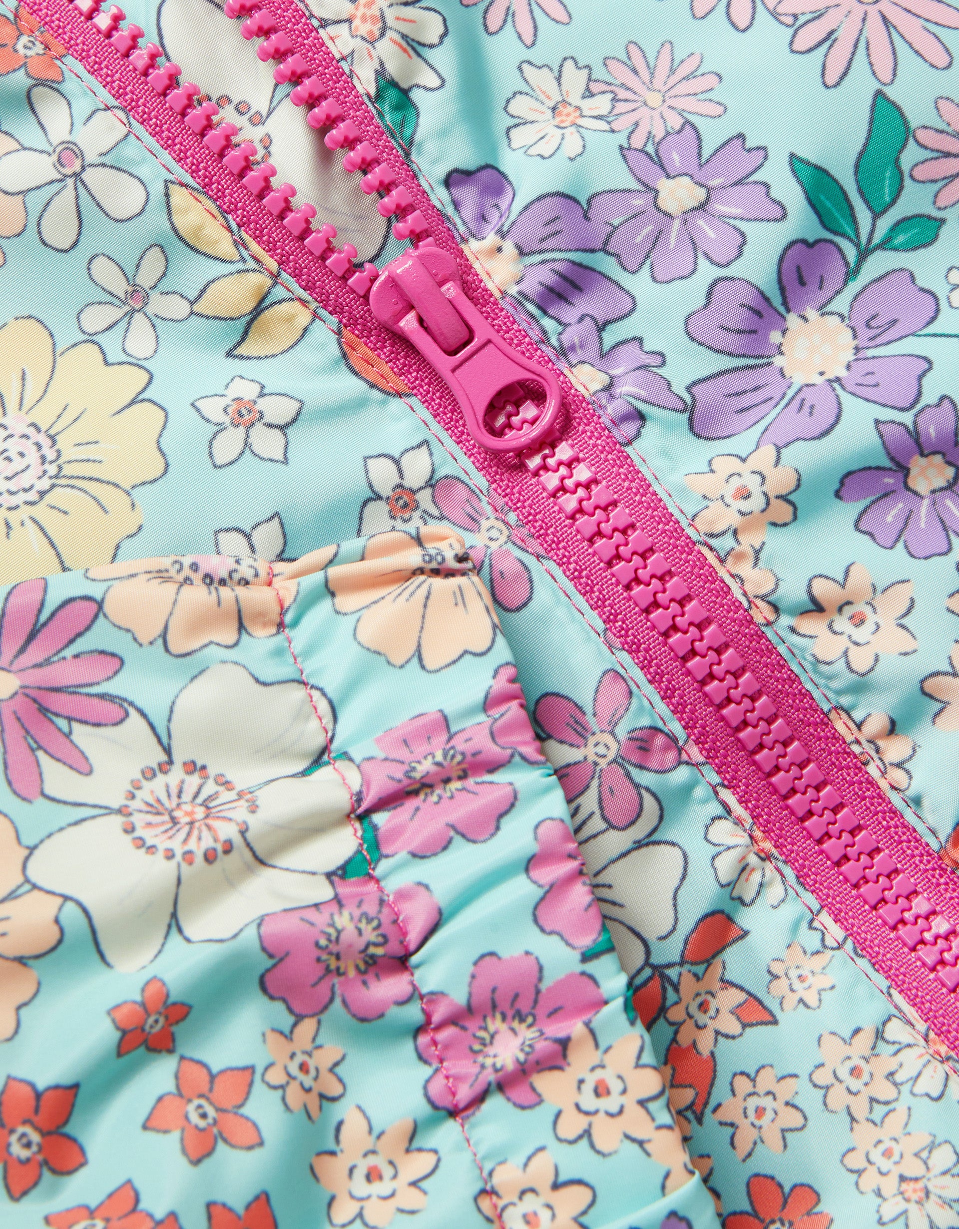 JAKNA - GIRL FLORAL WINDBREAKER