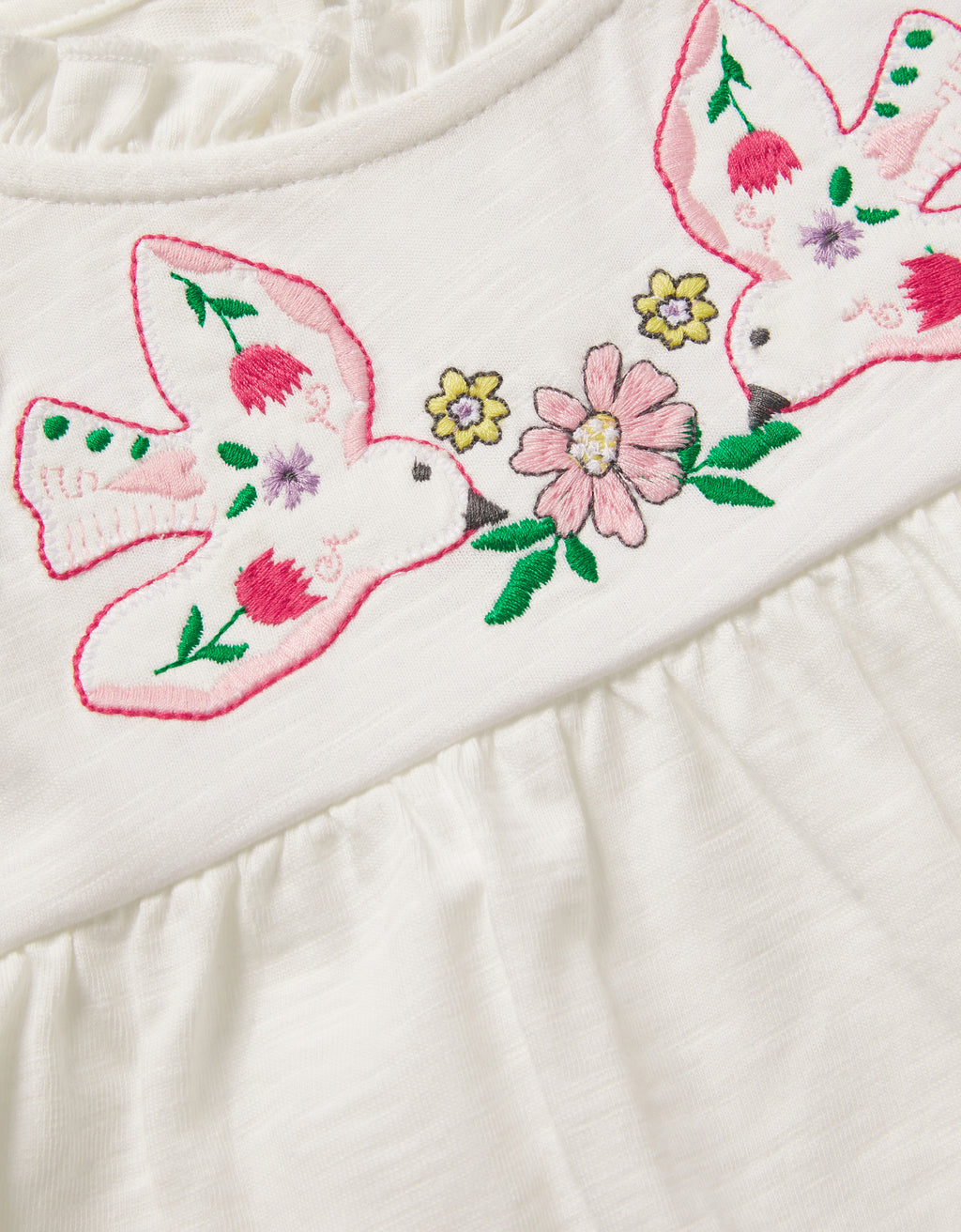 MAJICA - PLAIN EMBROIDERED SS TOP