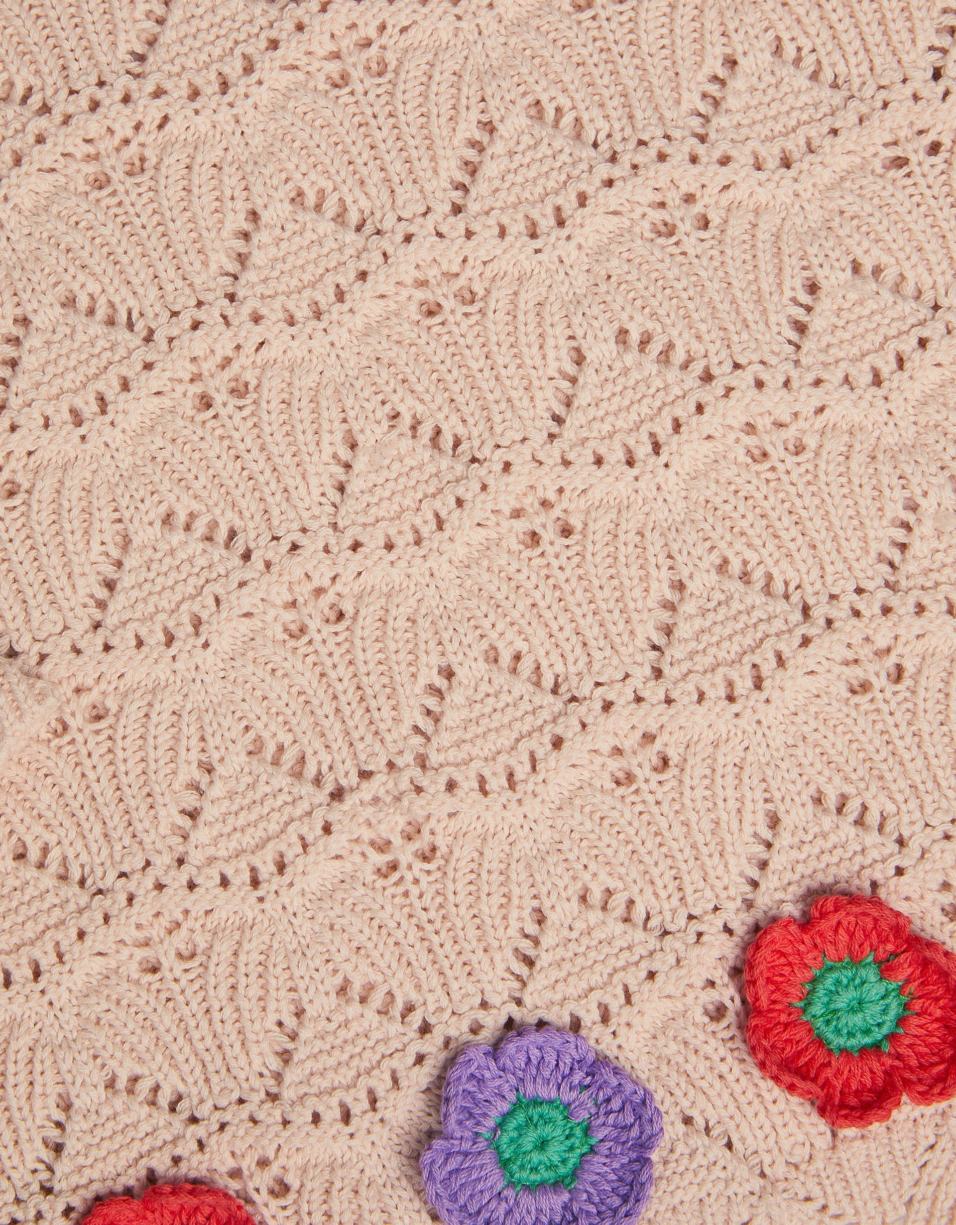 BLUZA - CROCHET FLOWER 3/4 SLEEVE