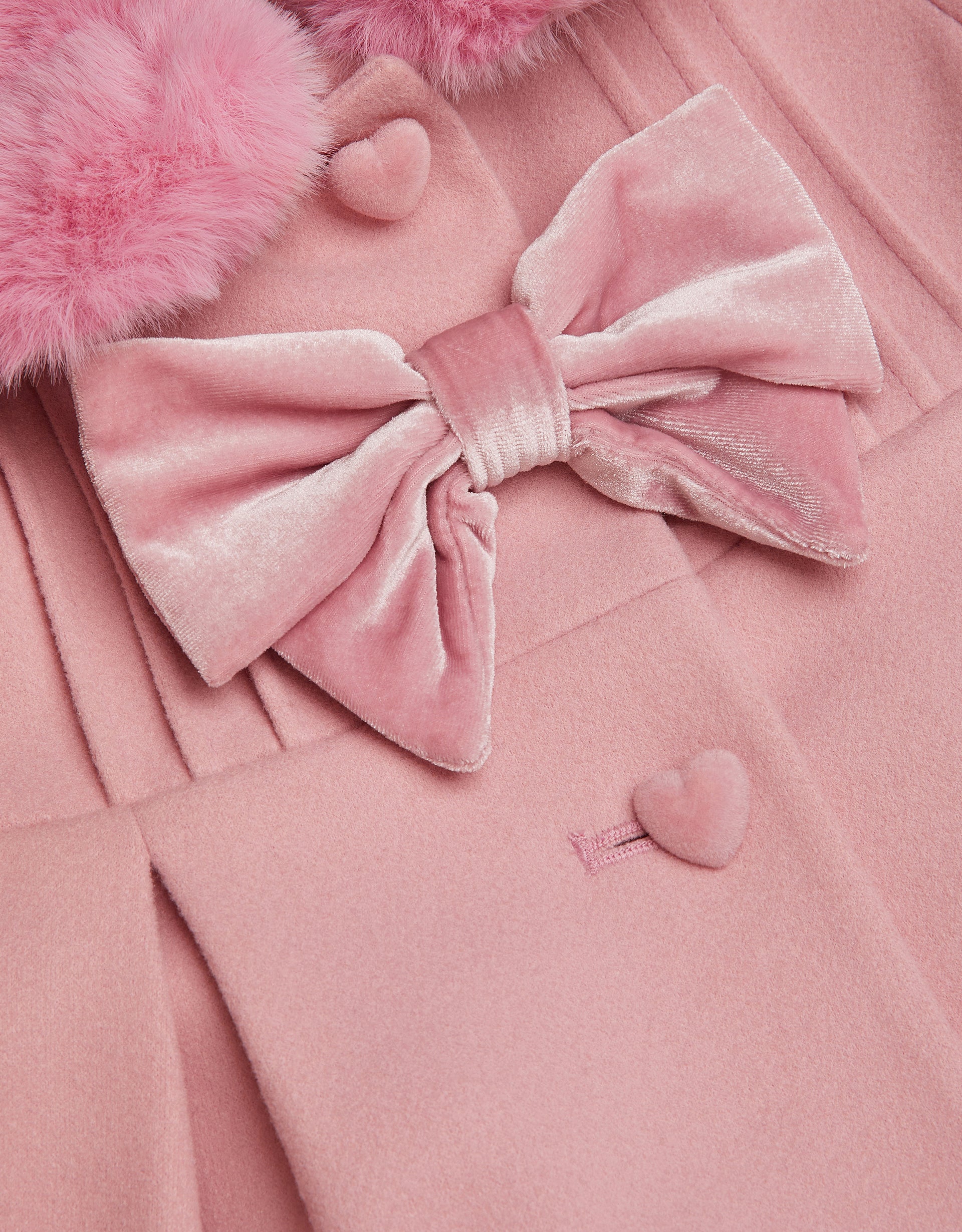 KAPUT - BABY PINK VELVET COAT