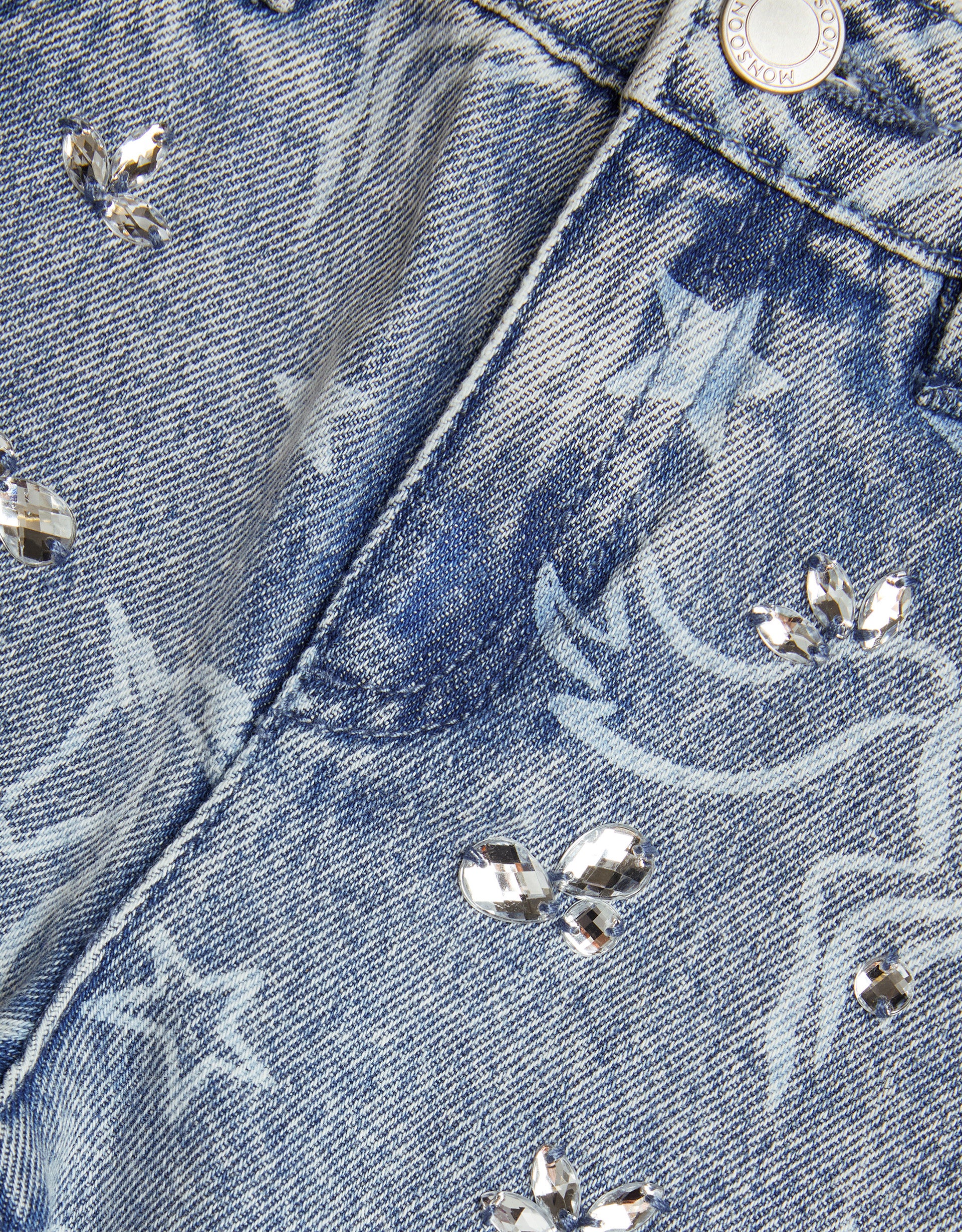 FARMERKE - UNICORN RHINESTONE EMB JE