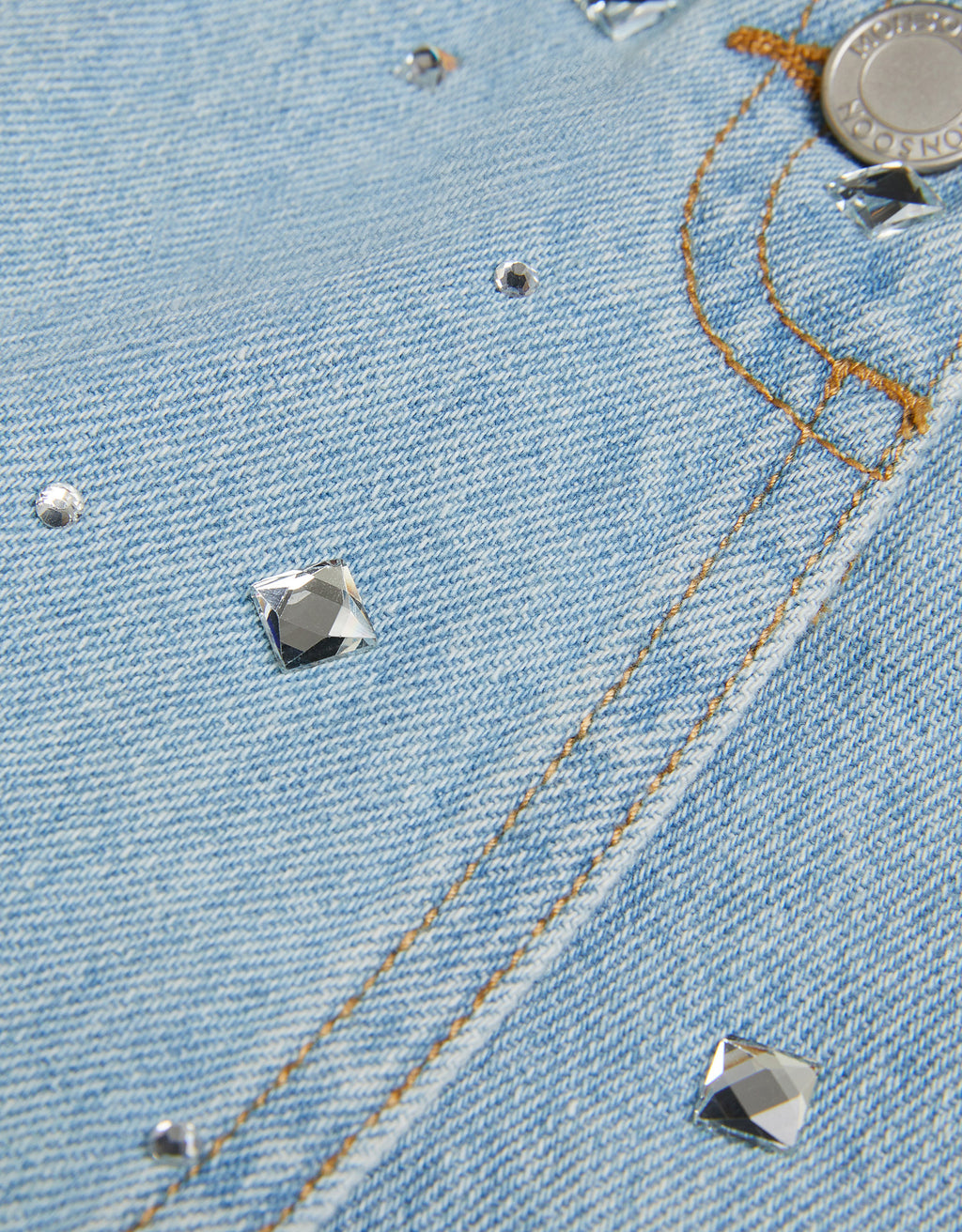 SORTS - EMBELLISHED DENIM SKORT