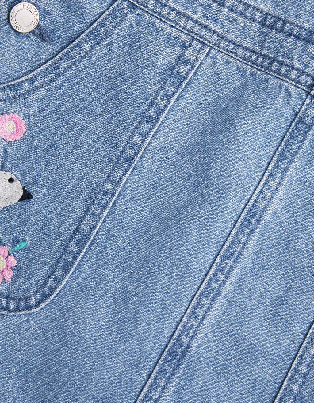 HALJINA - DENIM DUNGAREE PINNIE
