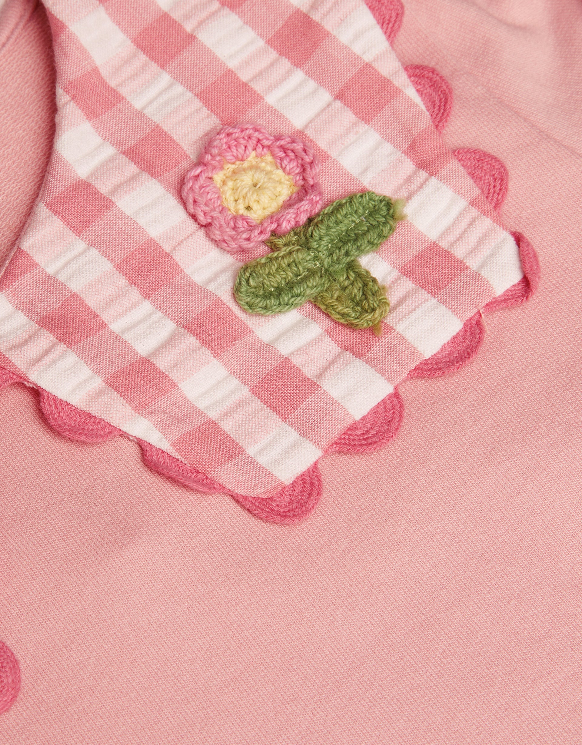DUKS - PINK SWEAT WITH GINGHAM C