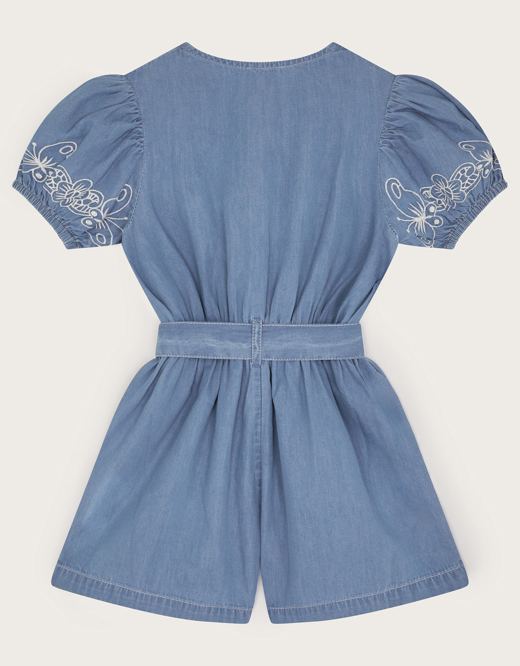 KOMBINEZON - CHAMBRAY EMB BELTED PLAYS