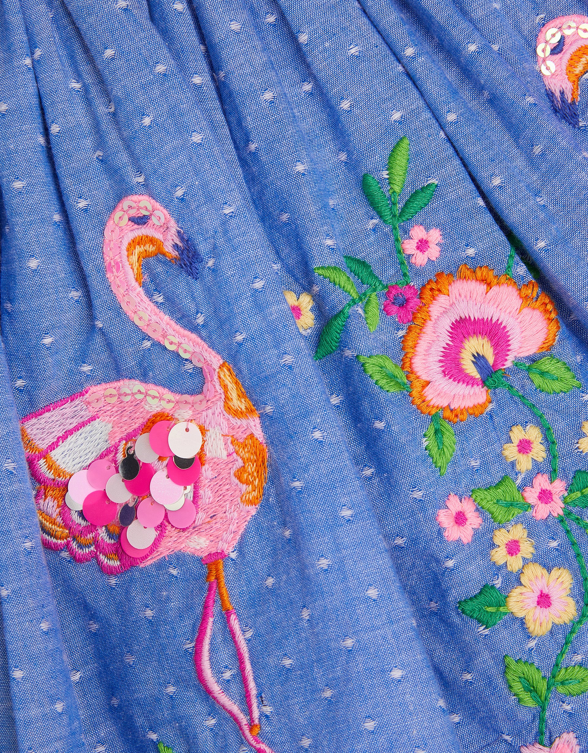 SUKNJA - CHAMBRAY FLAMINGO SKIRT