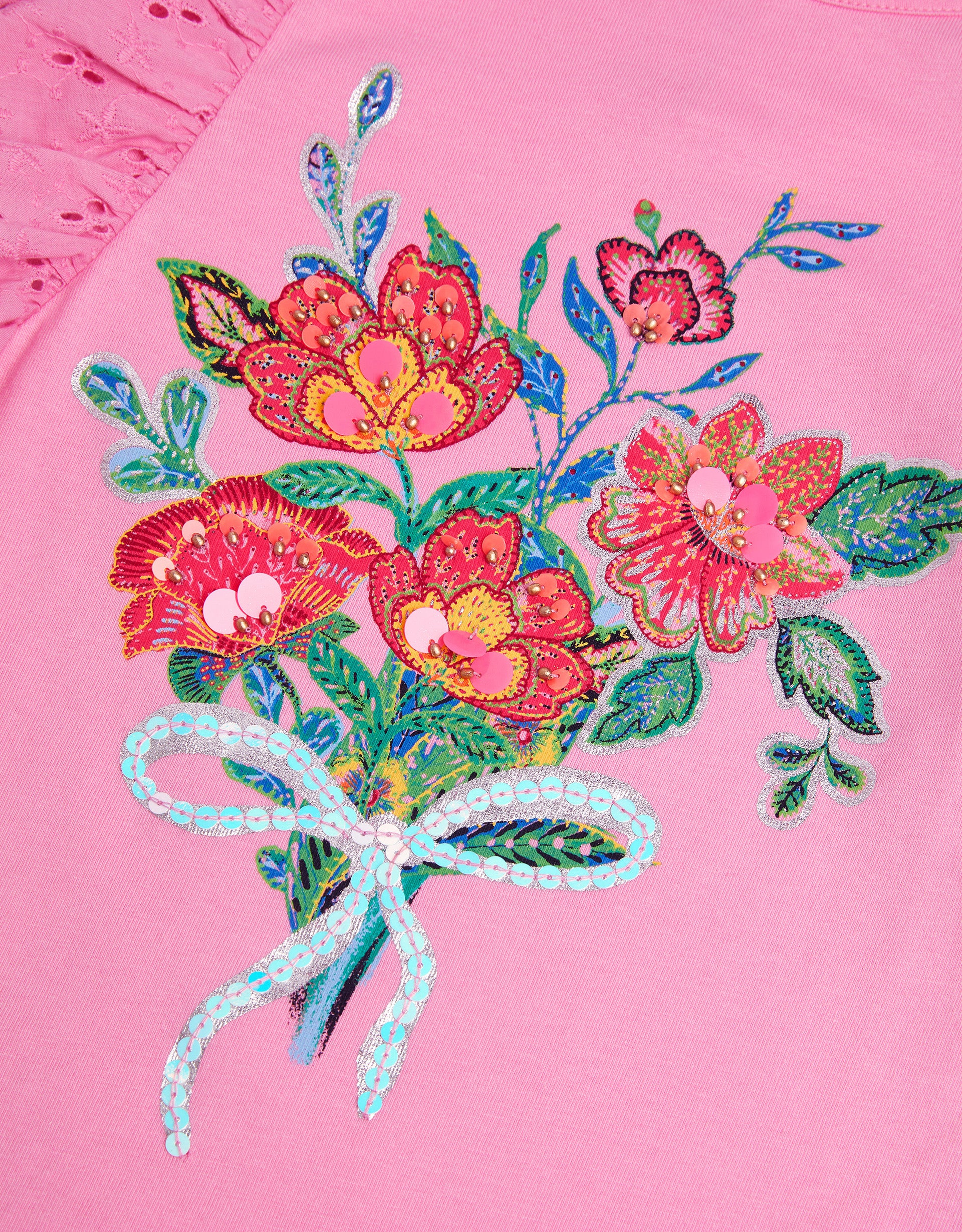 MAJICA - PINK FLOWER BOUQUET TOP