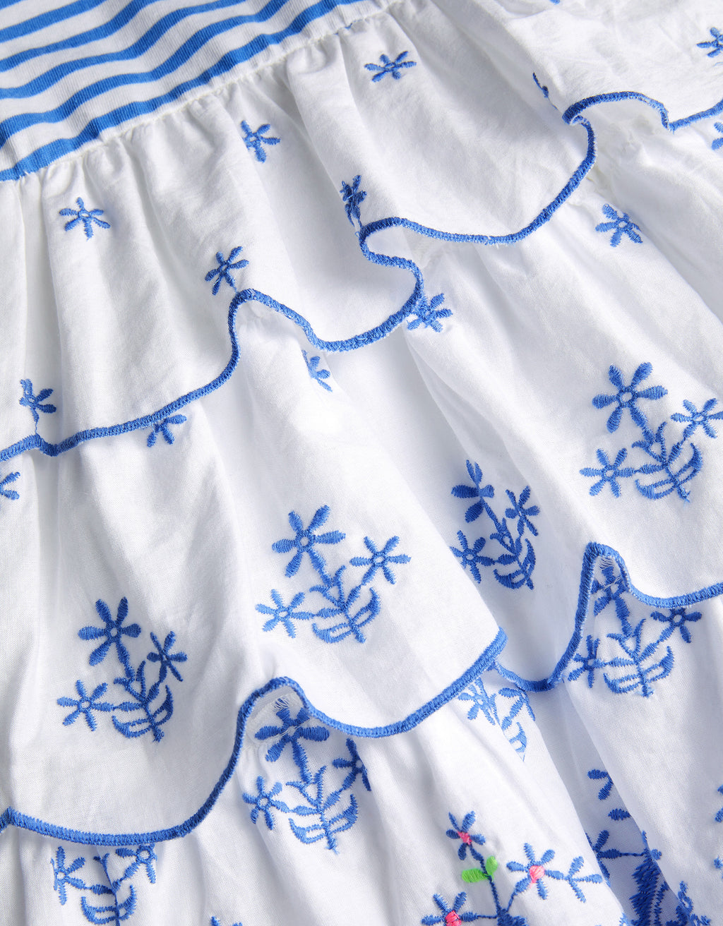 HALJINA - BLUE WHITE STRIPE BRODERI