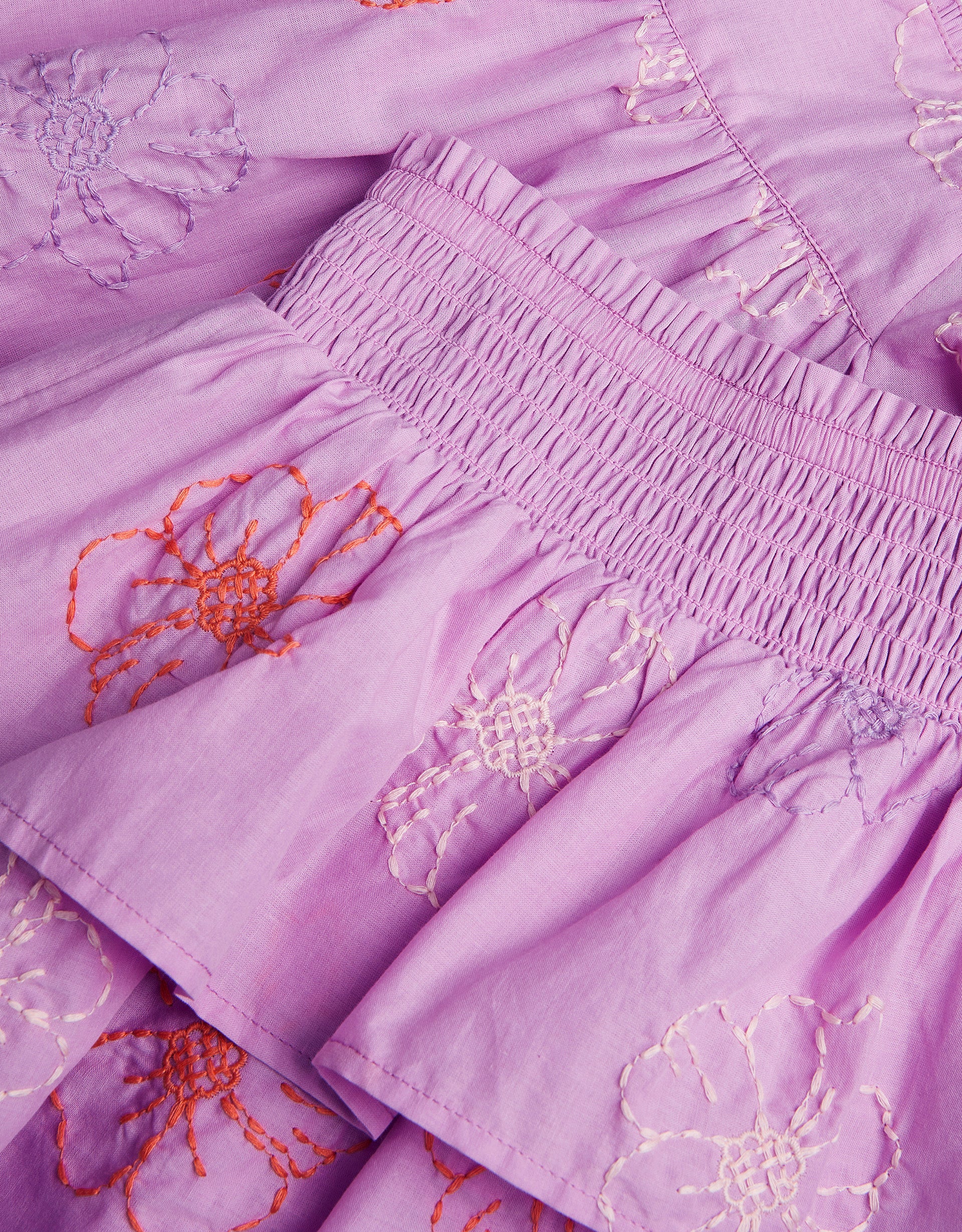 SET - LILAC EMB TOP AND SKIRT S