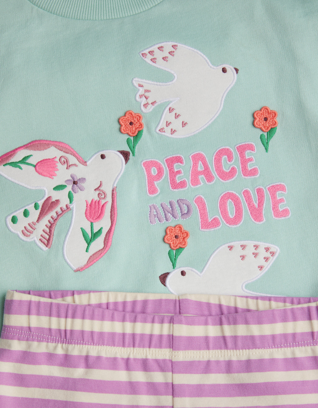 SET - PEACE AND LOVE SWEAT SET