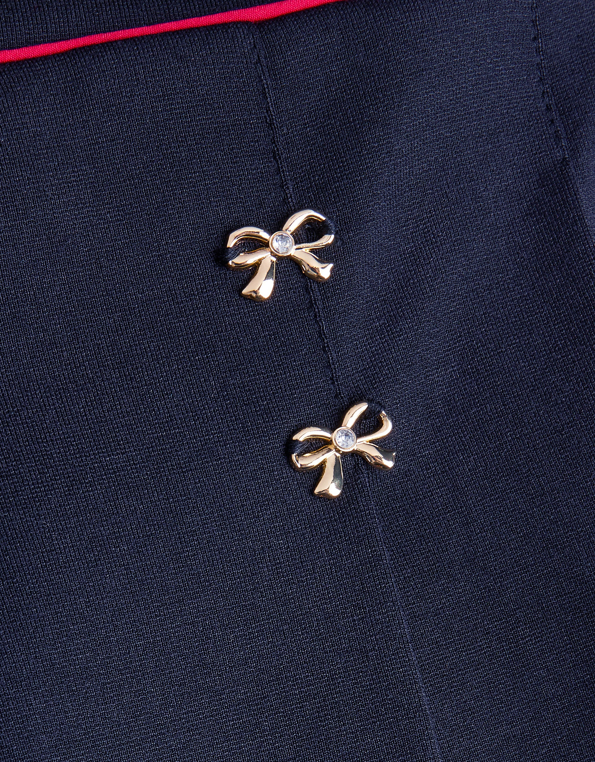 SUKNJA - BOW PLEATED PONTE SKIRT