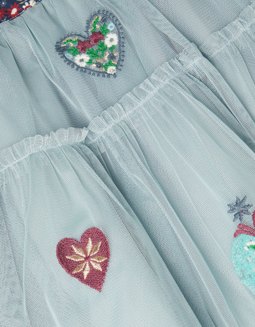 SUKNJA - MESH HEART DISCO SKIRT