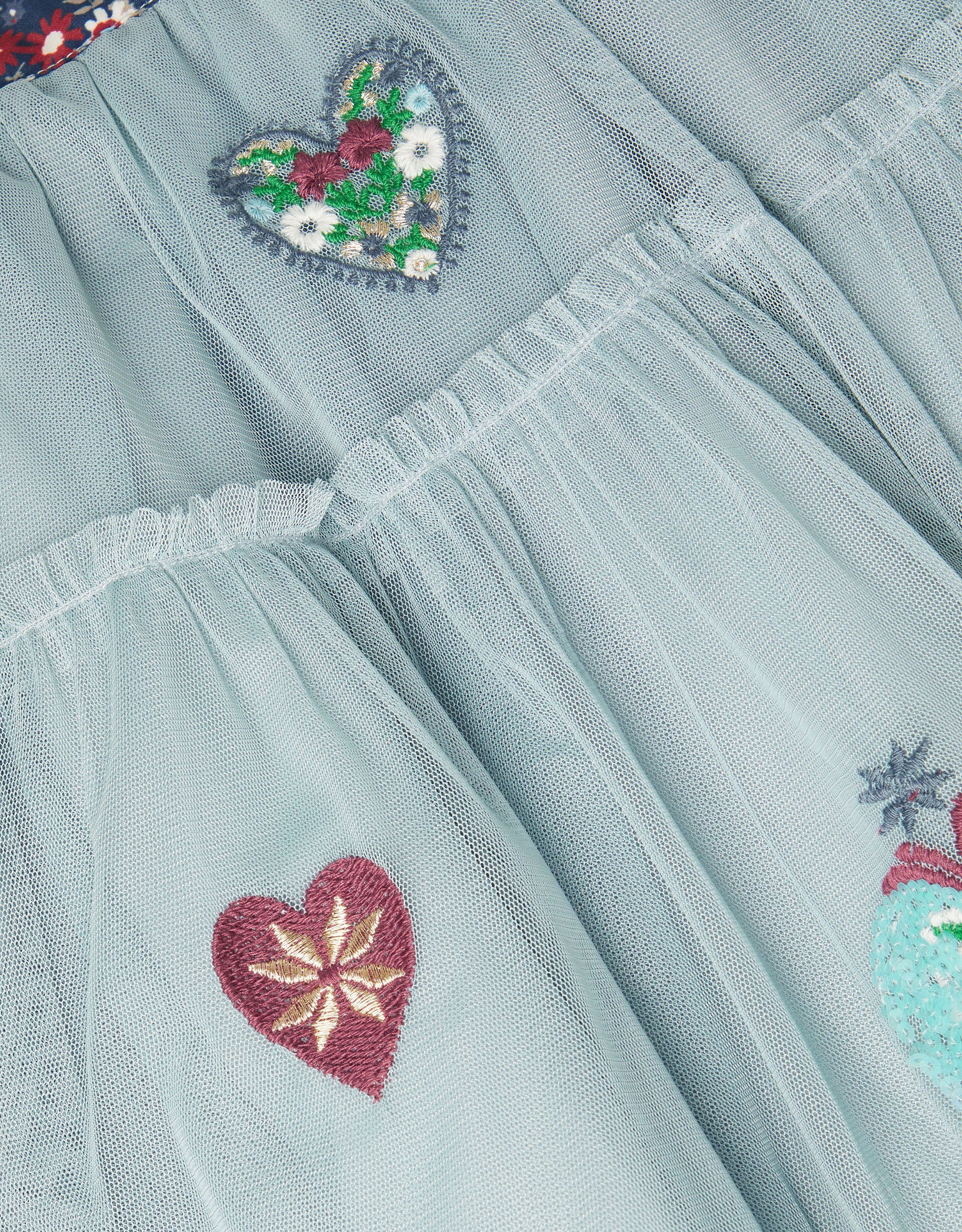 SUKNJA - MESH HEART DISCO SKIRT