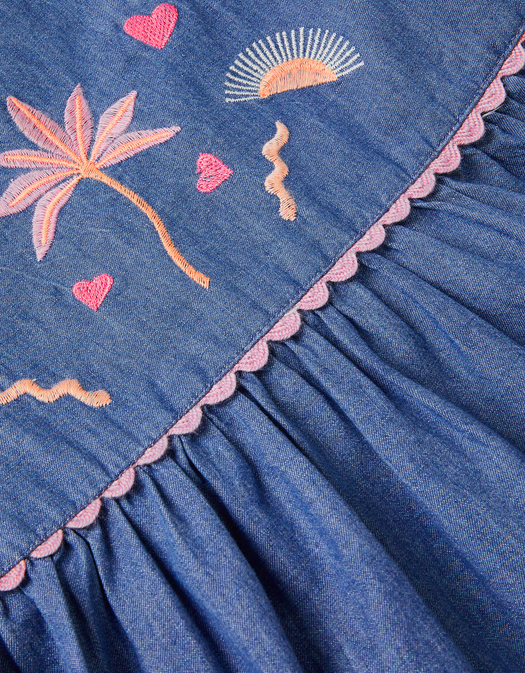 HALJINA - DENIM DRESS PUFF SLEEVE
