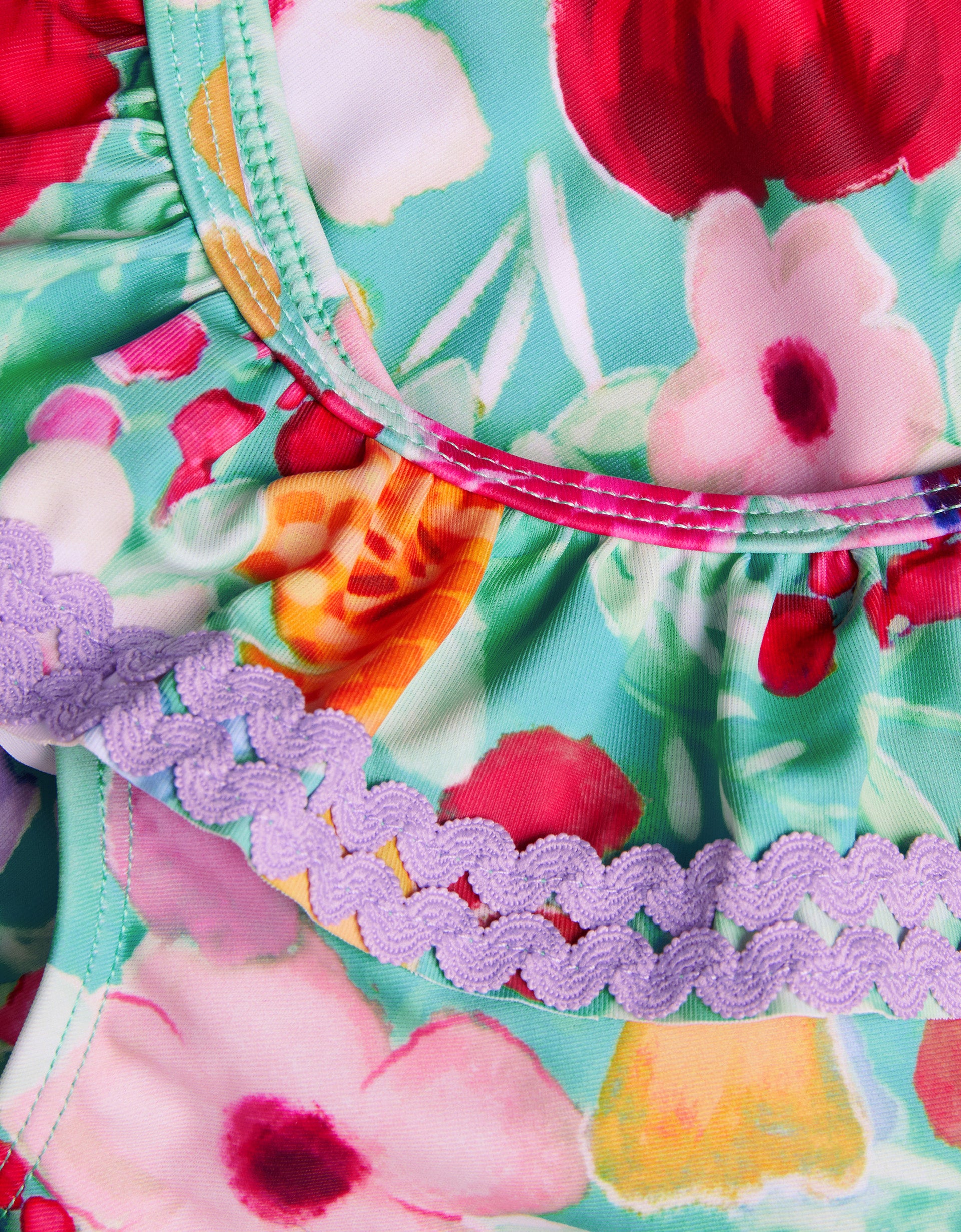 KUPACI KOSTIM - LARGE FLORAL ASYMMETRIC S