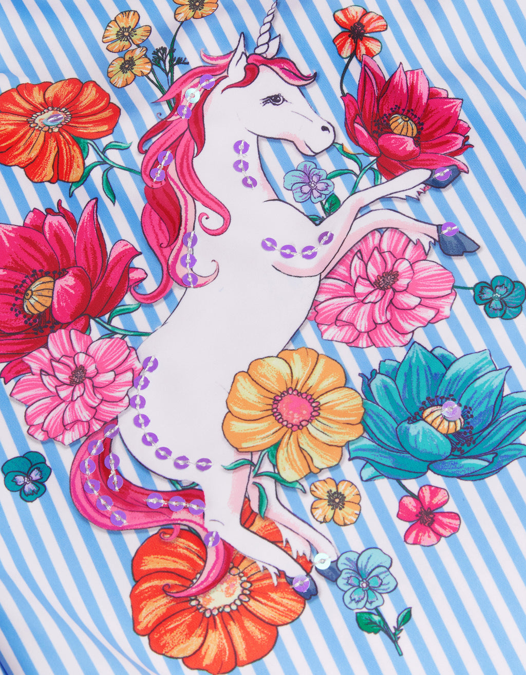 KUPACI KOSTIM - STRIPED UNICORN SWIMSUIT