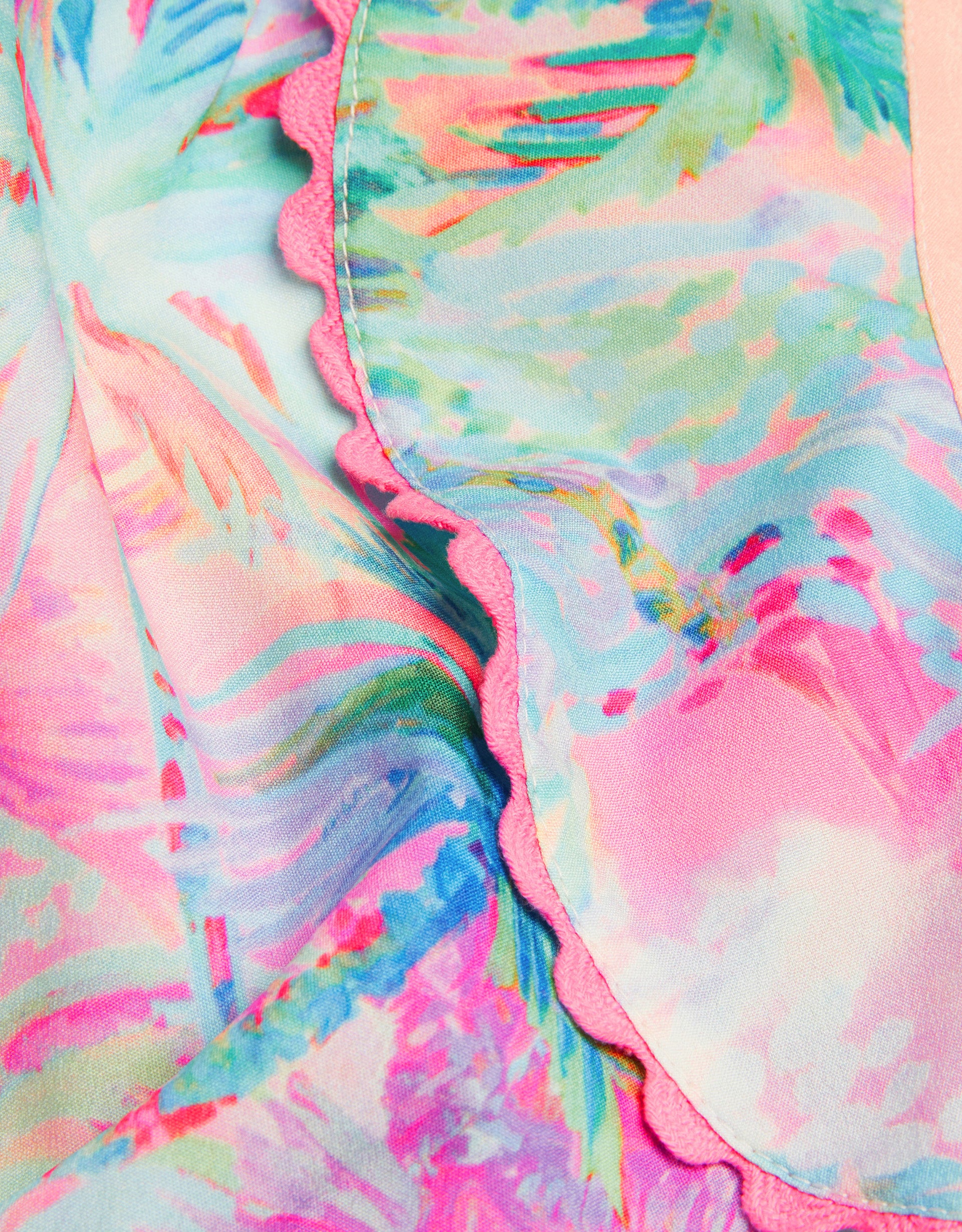 KOMBINEZON - SPLASH PRINT FRILL PLAYSU