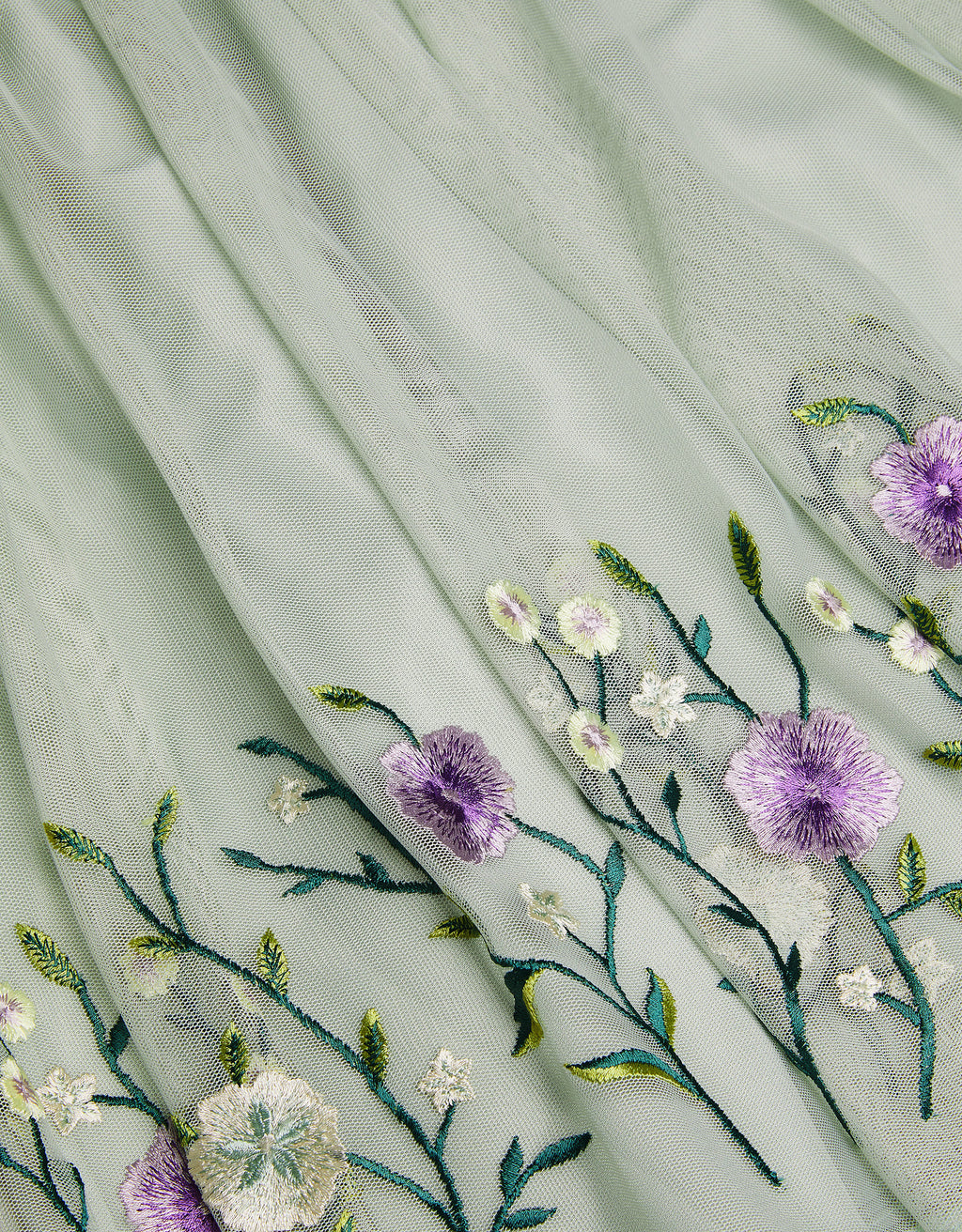 HALJINA - SLOAN TULLE EMBROIDERED H