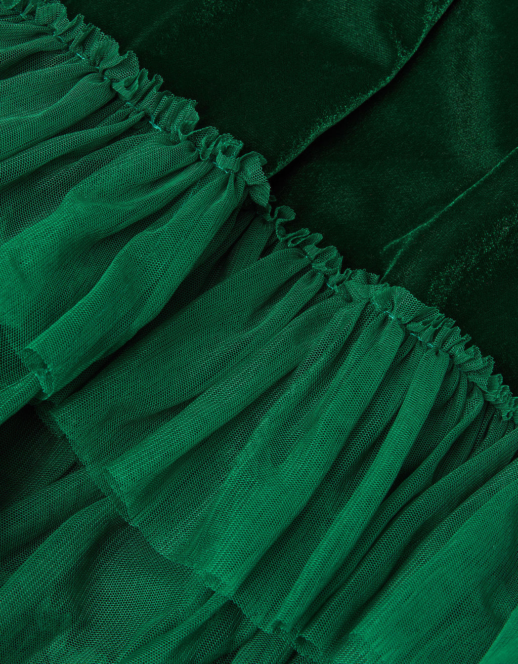 HALJINA - ALEXANDRA VELVET RUFFLE S