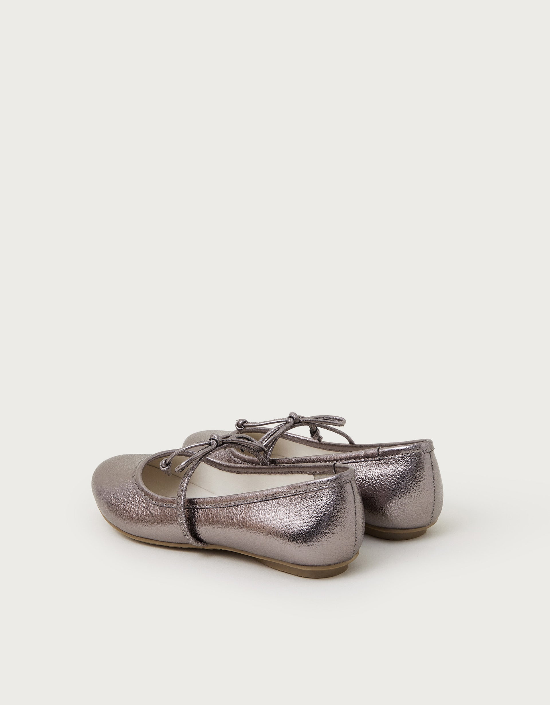 BALETANKE - SILVER THIN BOW BALLERINA