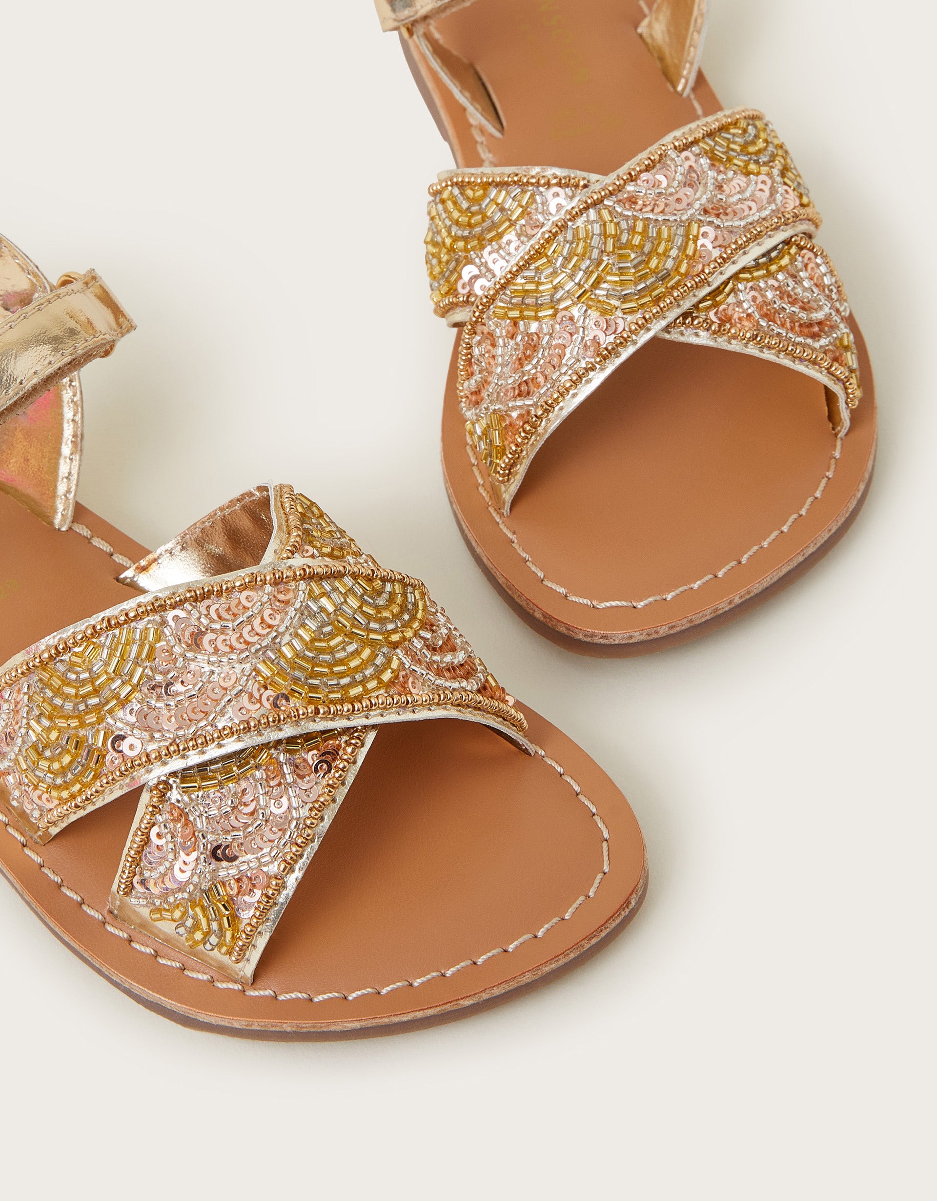 SANDALE - DECO BEADED SANDAL
