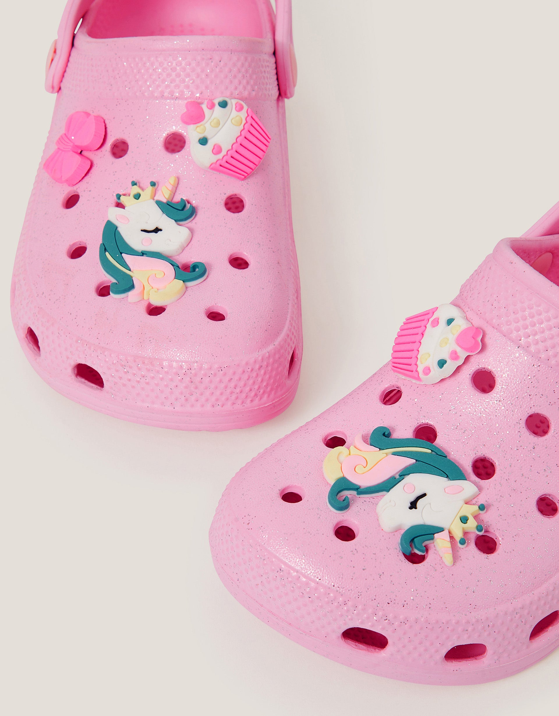 PAPUCE - PINK UNICORN CHARM CLOG
