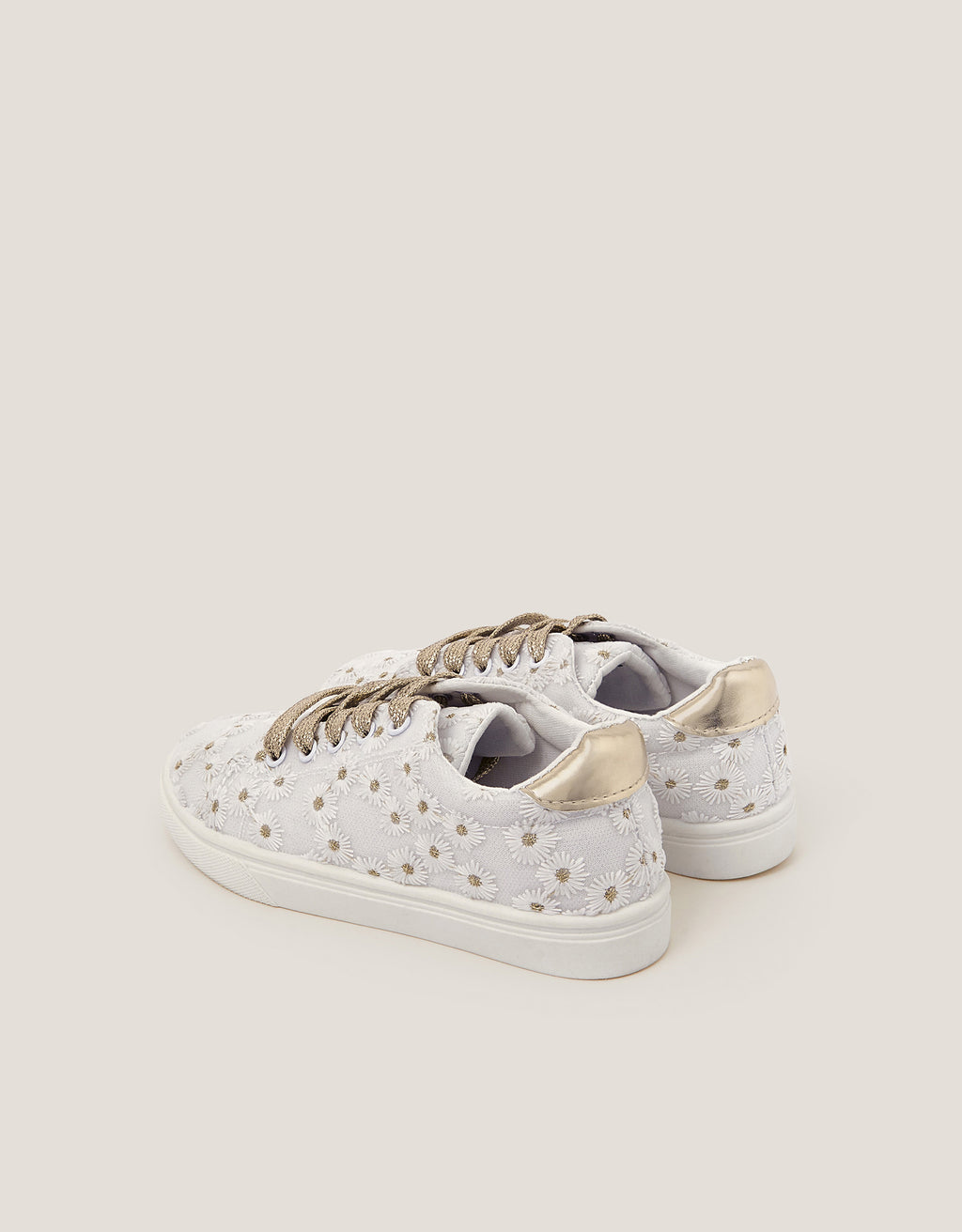 PATIKE - FLOWER EMB GOLD TRAINER