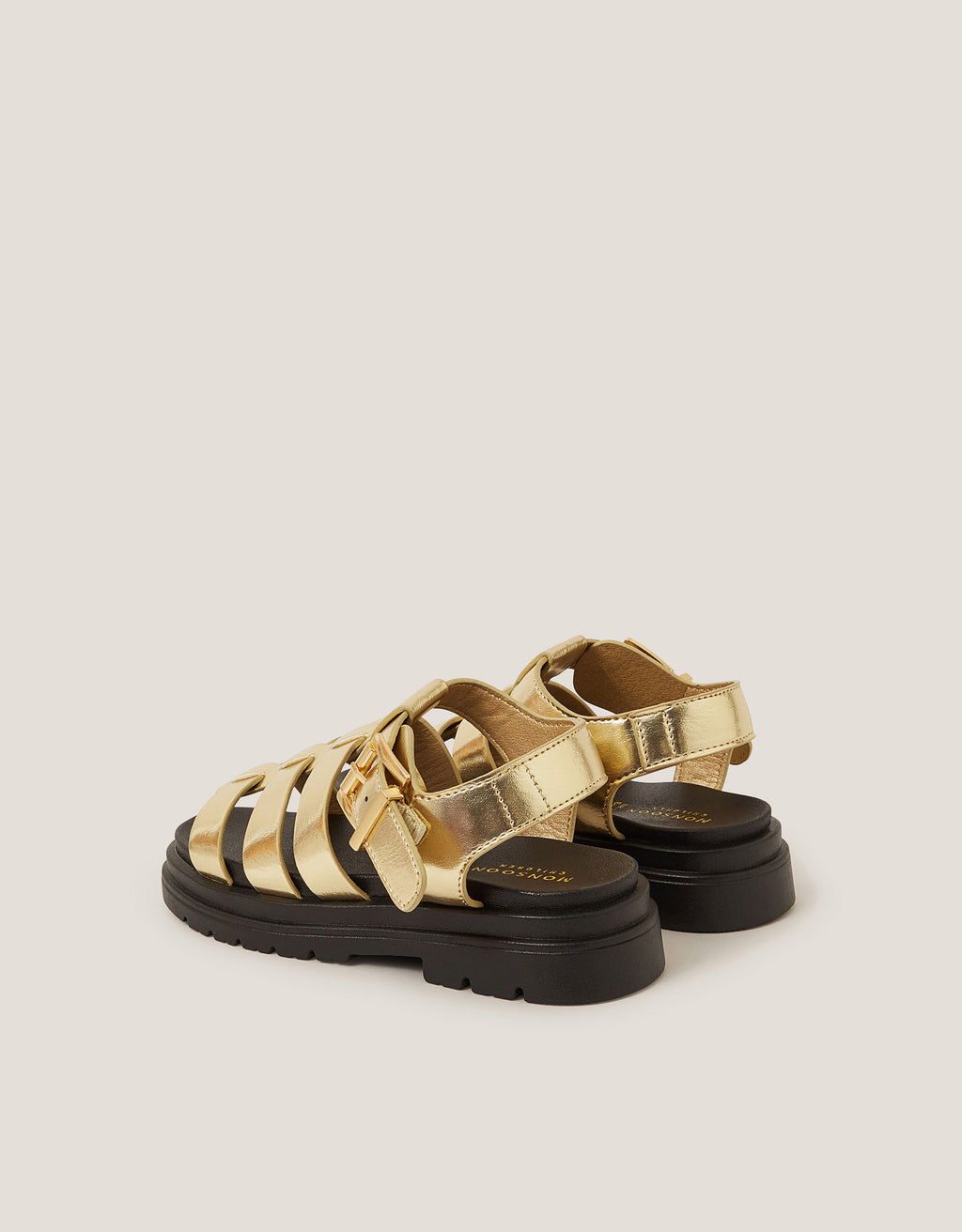 SANDALE - PLATFORM GOLD SANDAL
