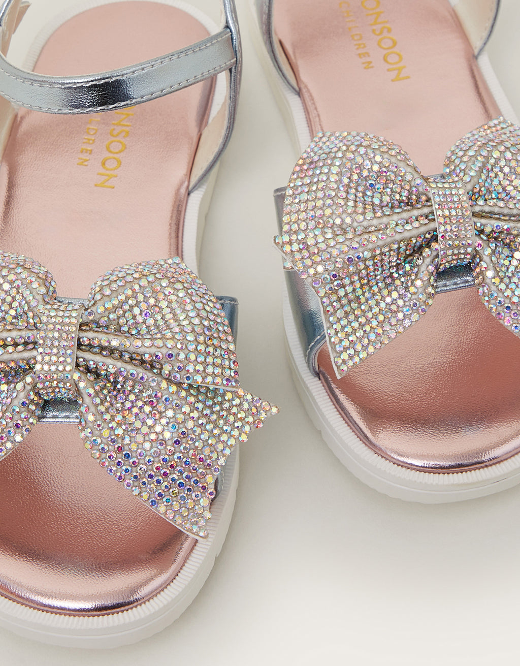 SANDALE - METALLIC BOW RAINBOW SNDL