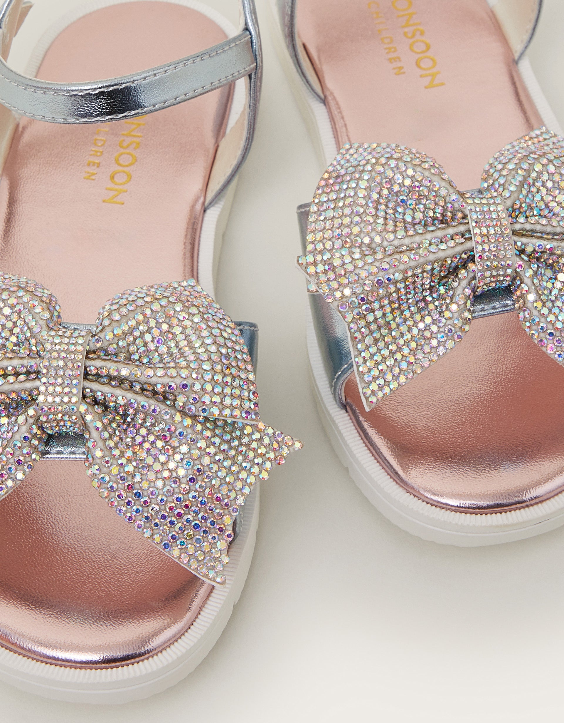 SANDALE - METALLIC BOW RAINBOW SNDL