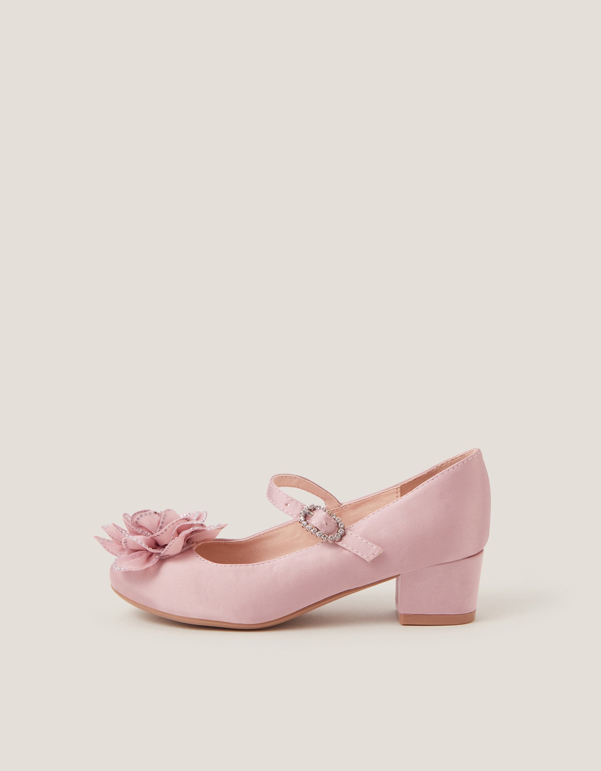 CIPELE - PINK FLOWER DIAMANTE HEEL