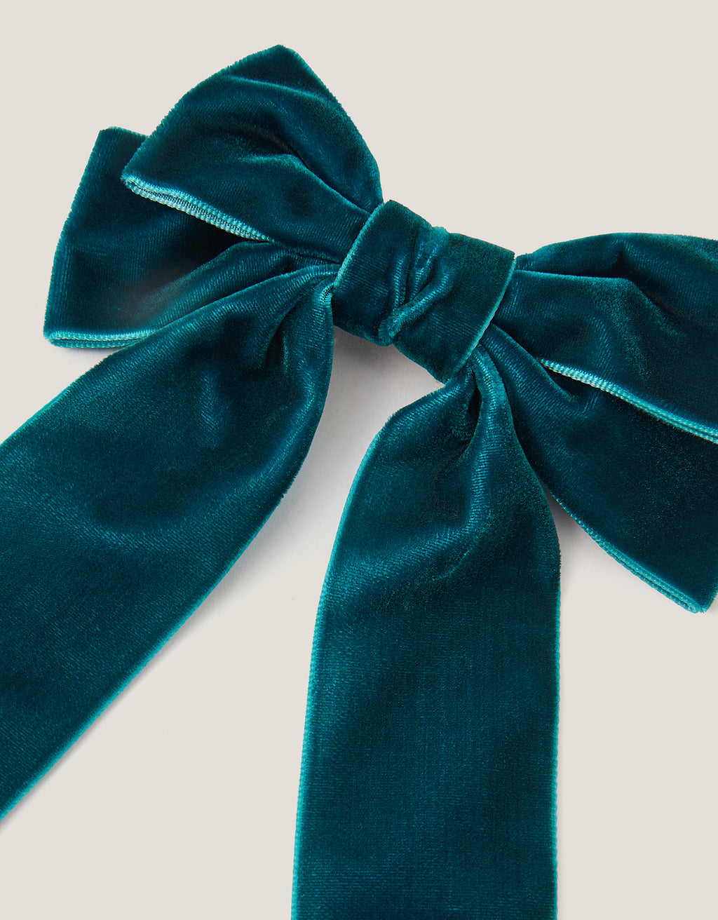 MASNA ZA KOSU - VELVET RIBBON BOW  CLIP
