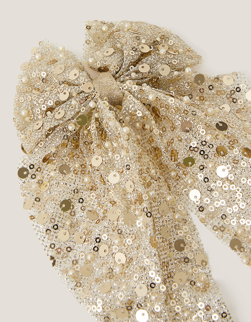 MASNA ZA KOSU - SEQUIN LONG BOW CLIP