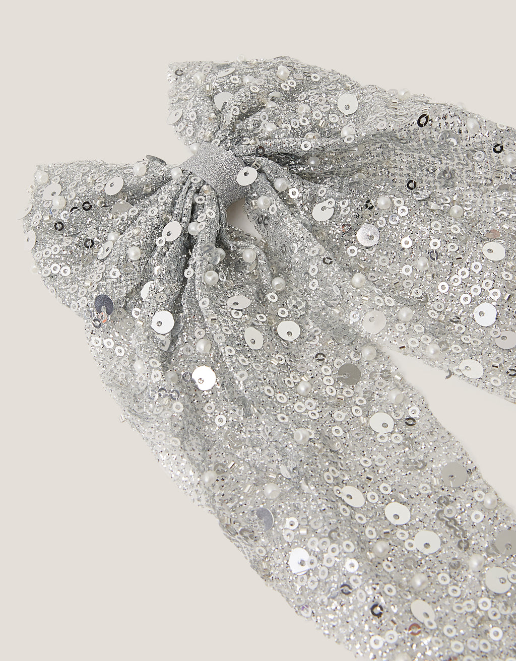 MASNA ZA KOSU - SEQUIN LONG BOW CLIP