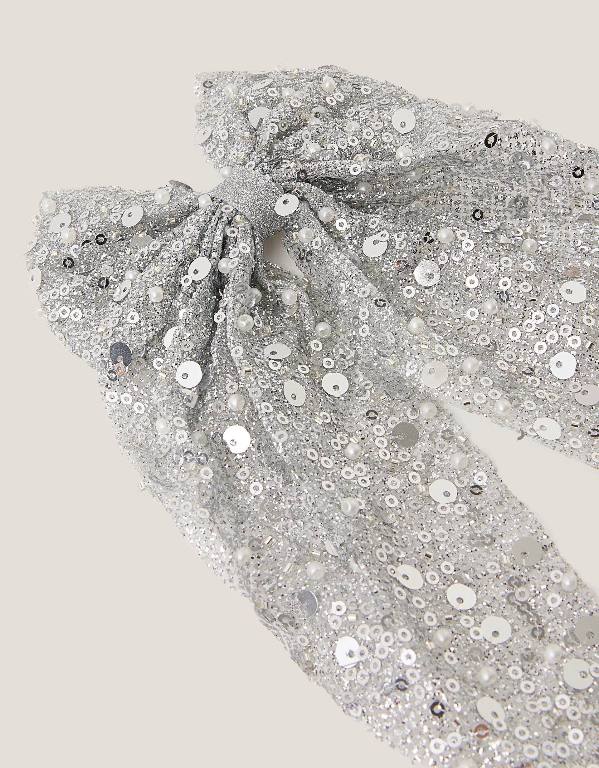 MASNA ZA KOSU - SEQUIN LONG BOW CLIP
