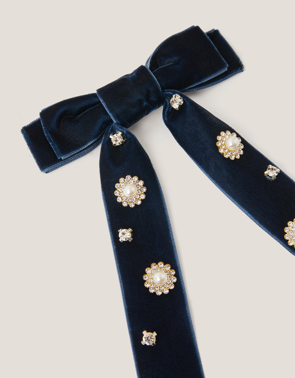 MASNA ZA KOSU - JWL VELVET RIBBON BOWCLIP