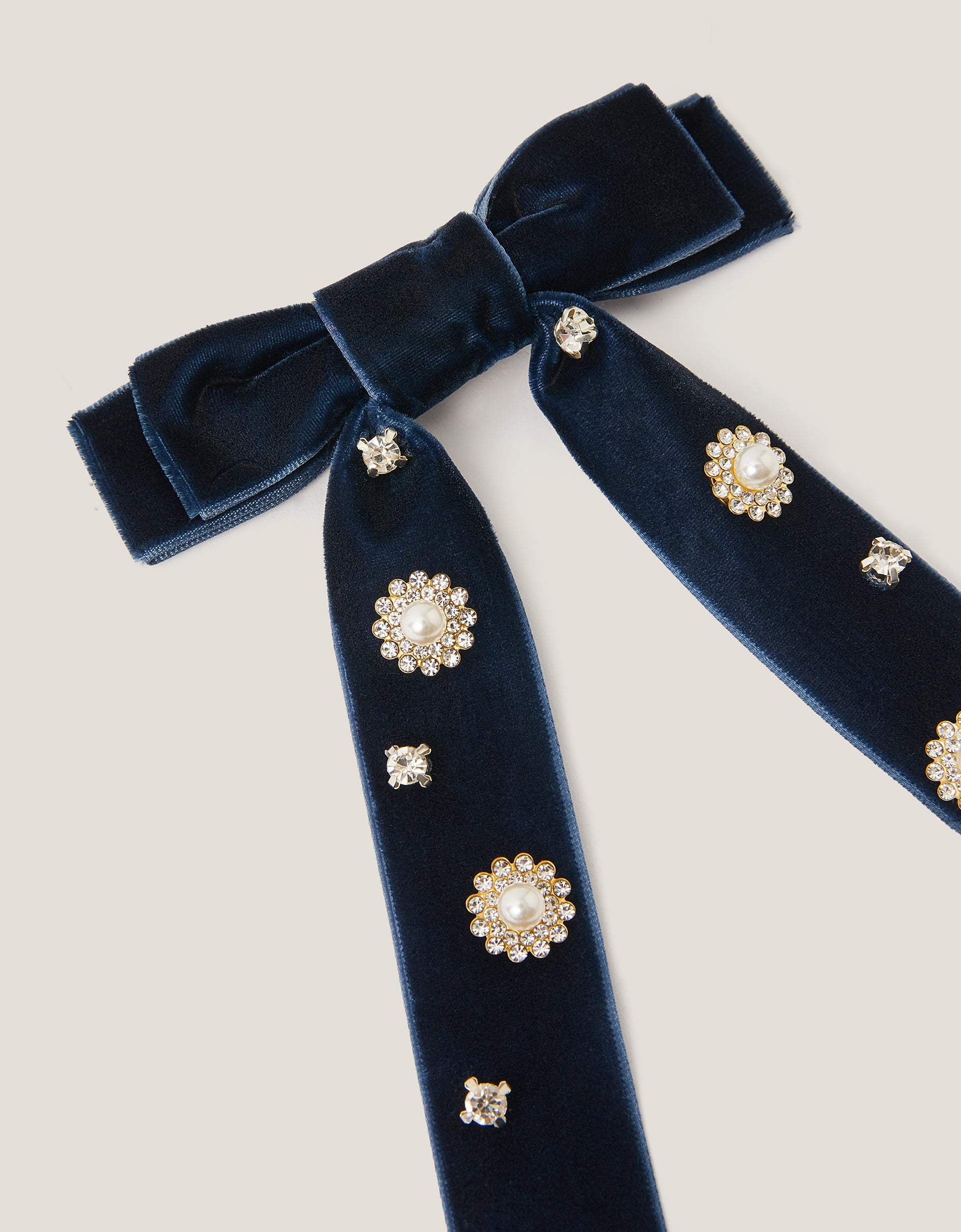 MASNA ZA KOSU - JWL VELVET RIBBON BOWCLIP