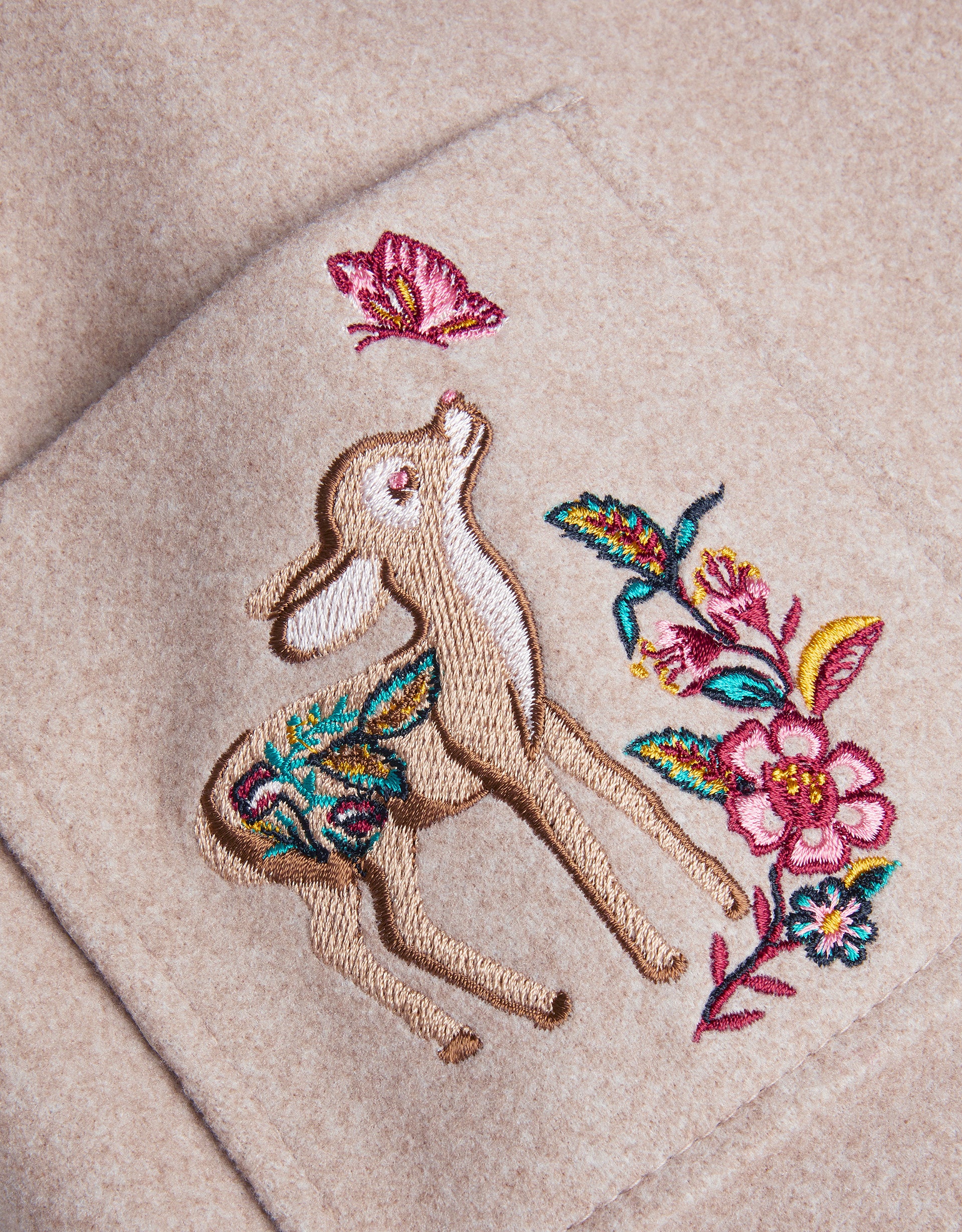 KAPUT - BABY OATMEAL EMB COAT