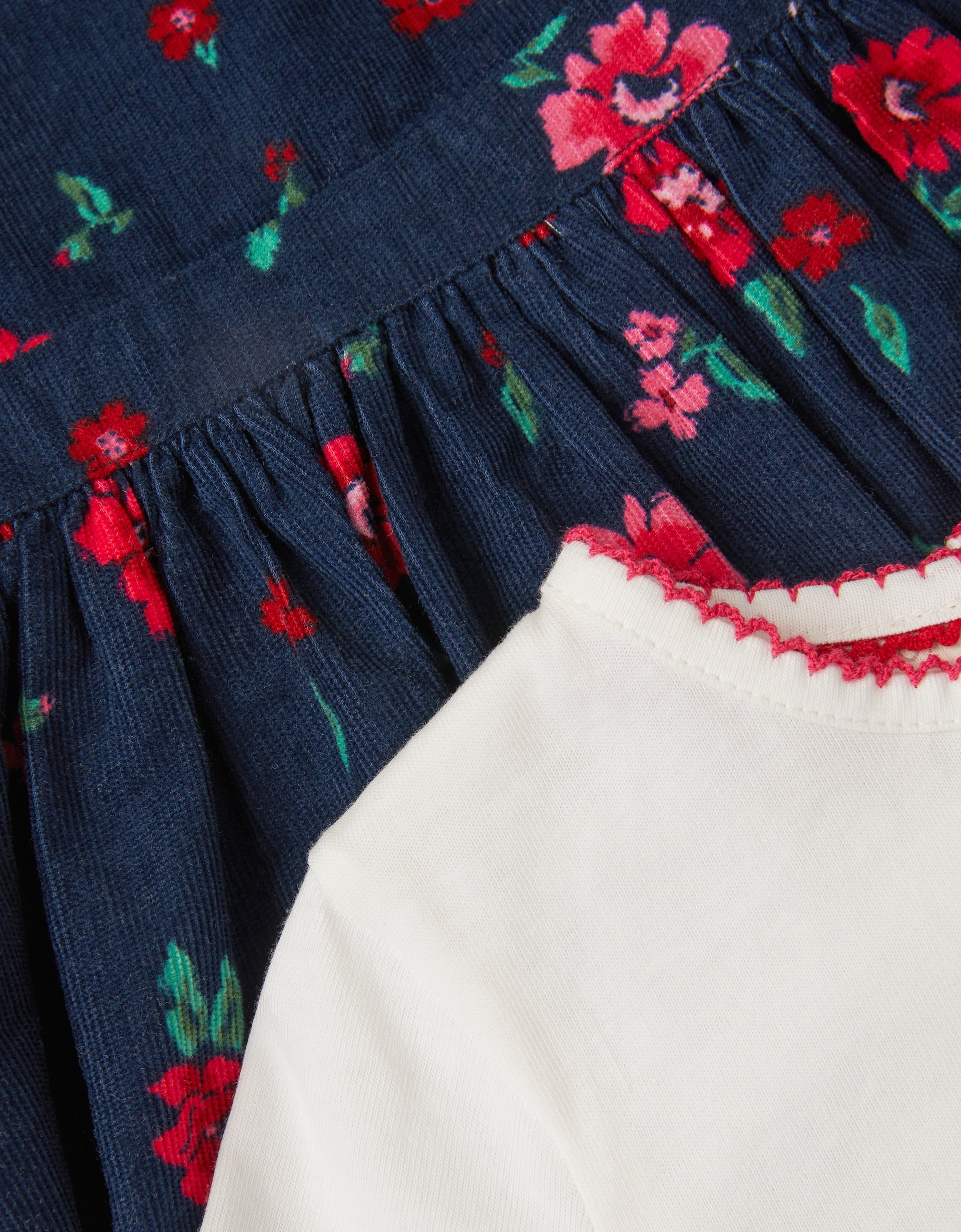 SET - BABY FLORAL CORD PINNY