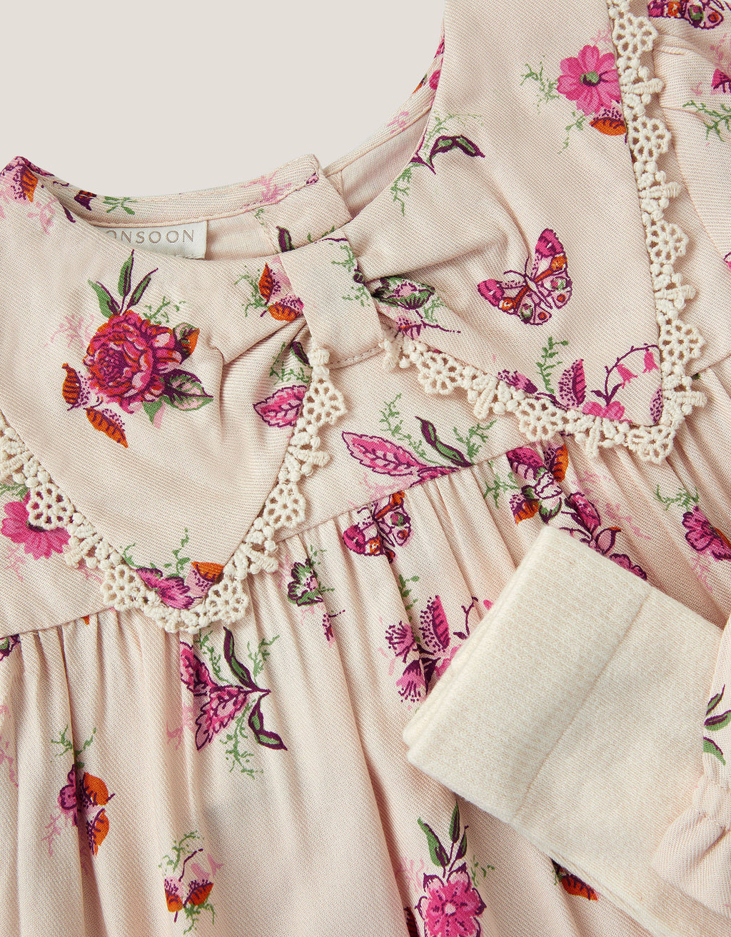 HALJINA - BUTTERFLY VISCOSE DRESS