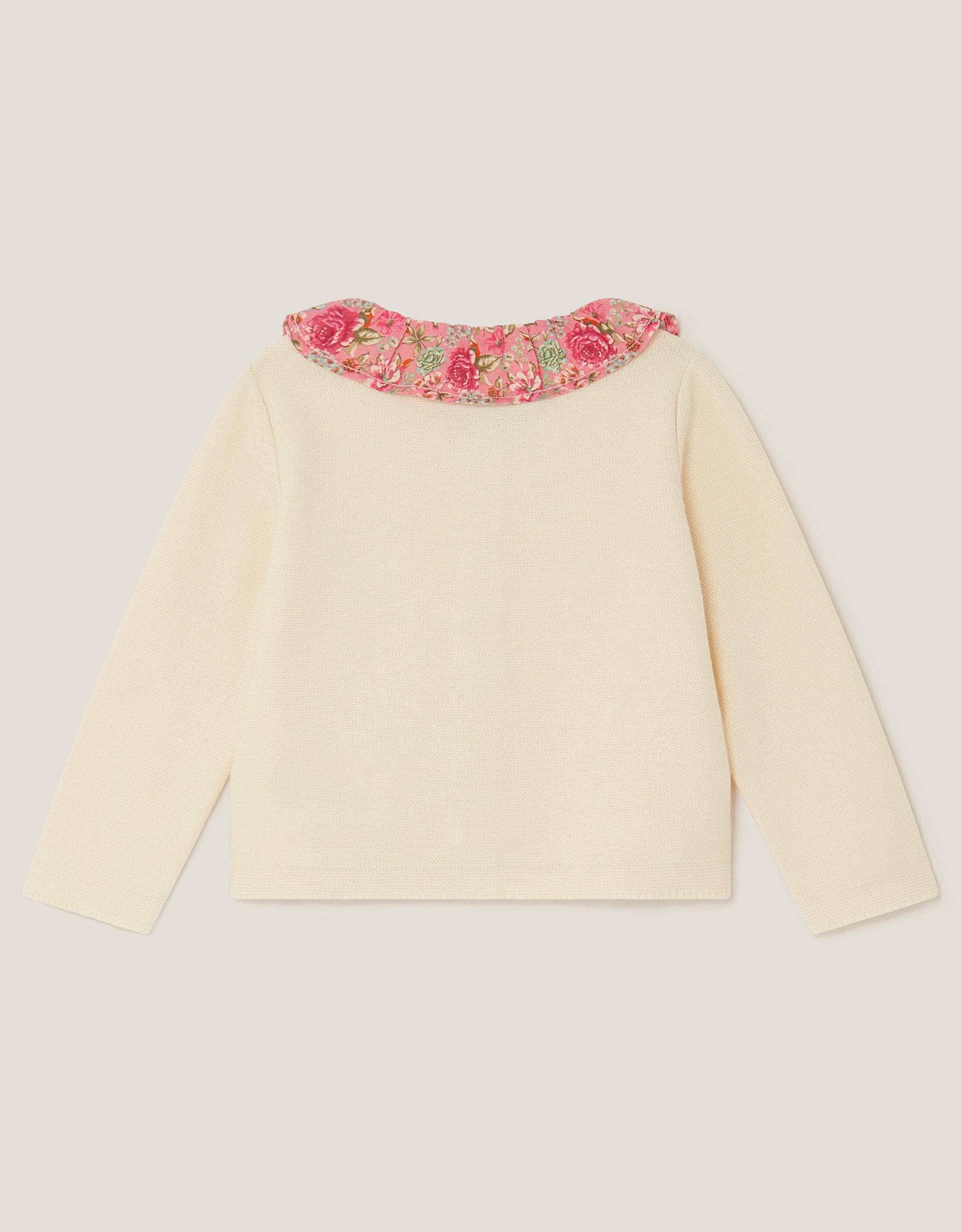 KARDIGAN - NBG WOVEN DITSY FRILL COL