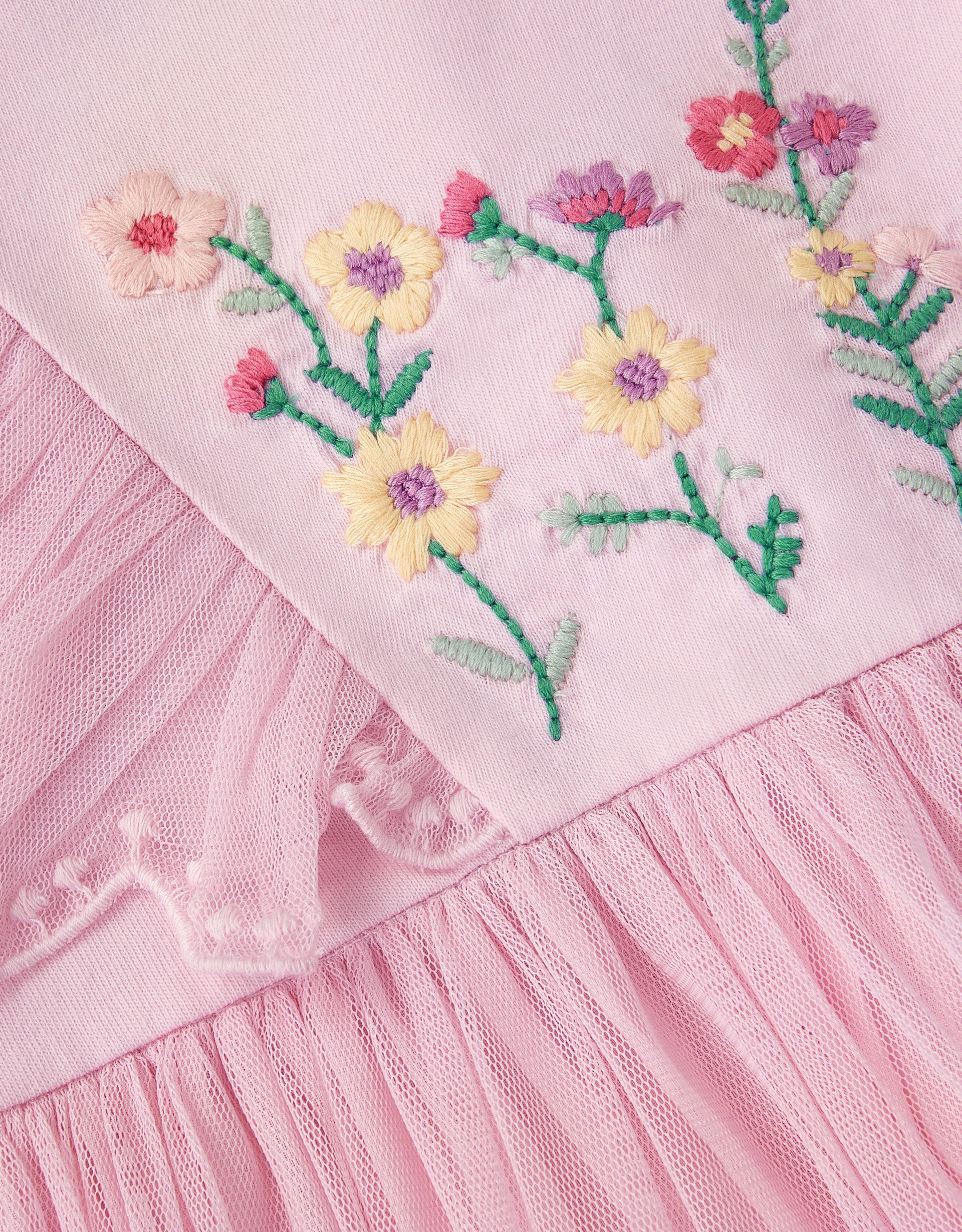 HALJINA - BB EMB JERSEY MESH DRESS