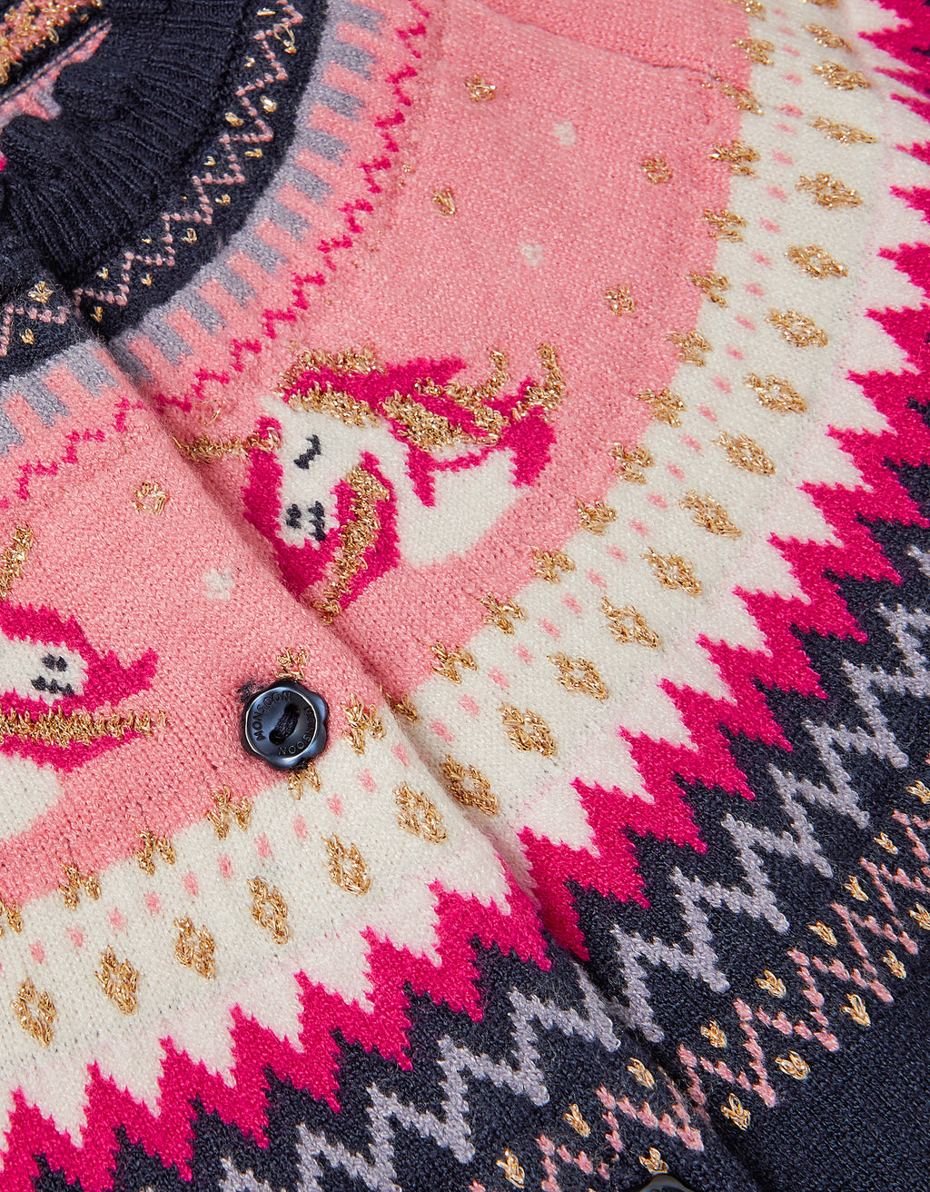 KARDIGAN - UNICORN FAIRISLE CARDI
