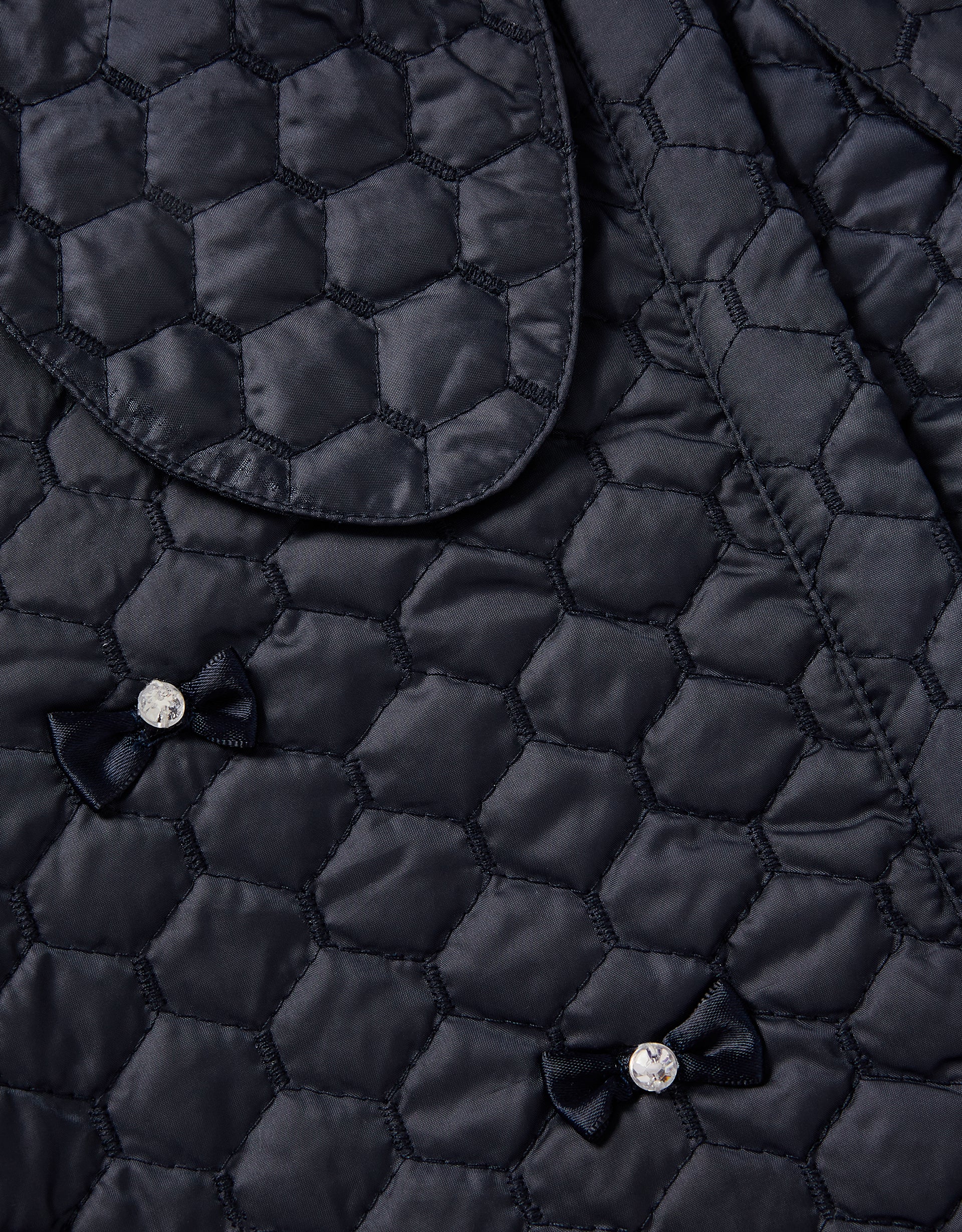 JAKNA - QUILTED EMB BOW JACKET