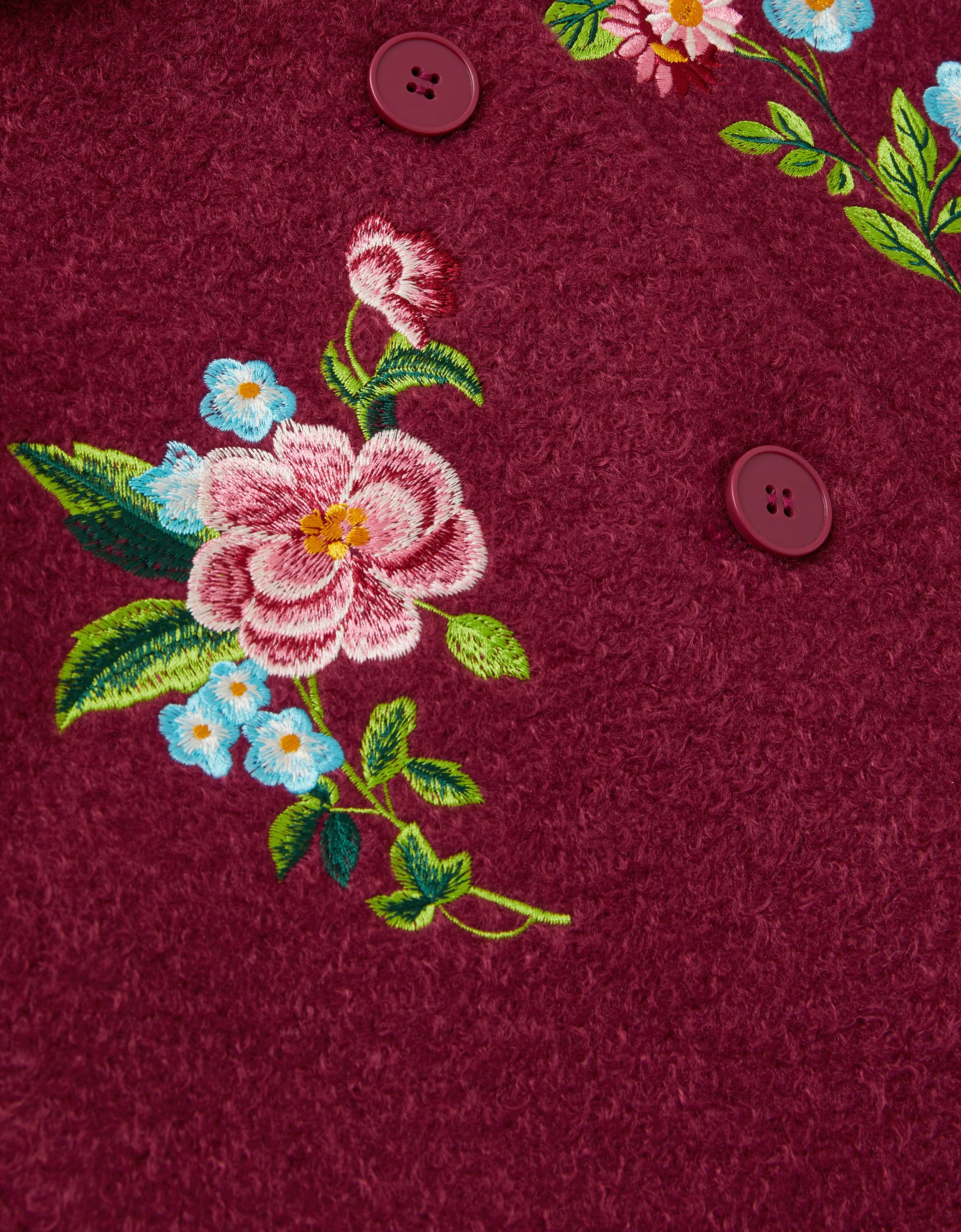 KAPUT - EMB BOUCLE COAT