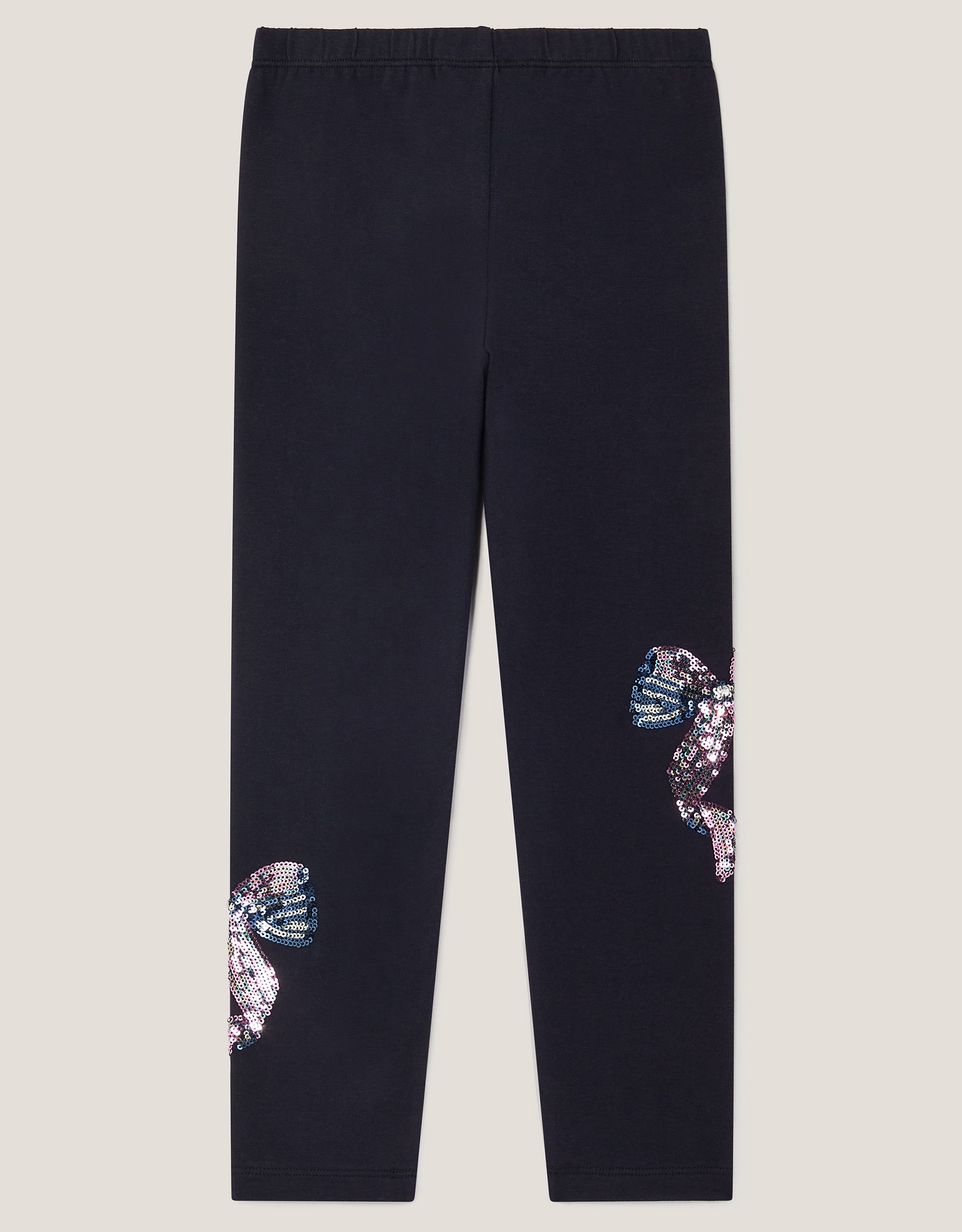 HELANKE - BOW EMB NAVY LEGGINGS